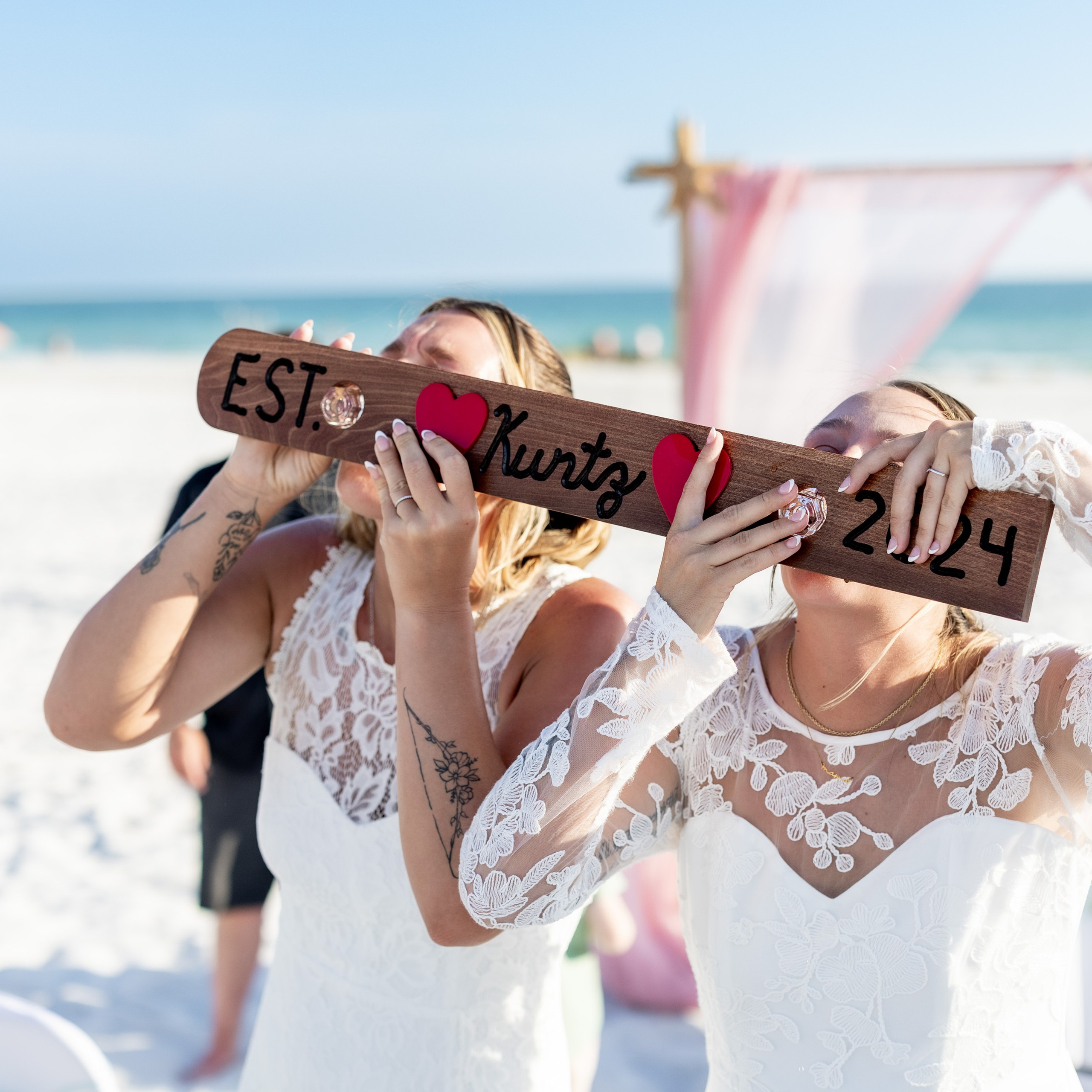 Elopement at the Beach, FL same sex wedding
