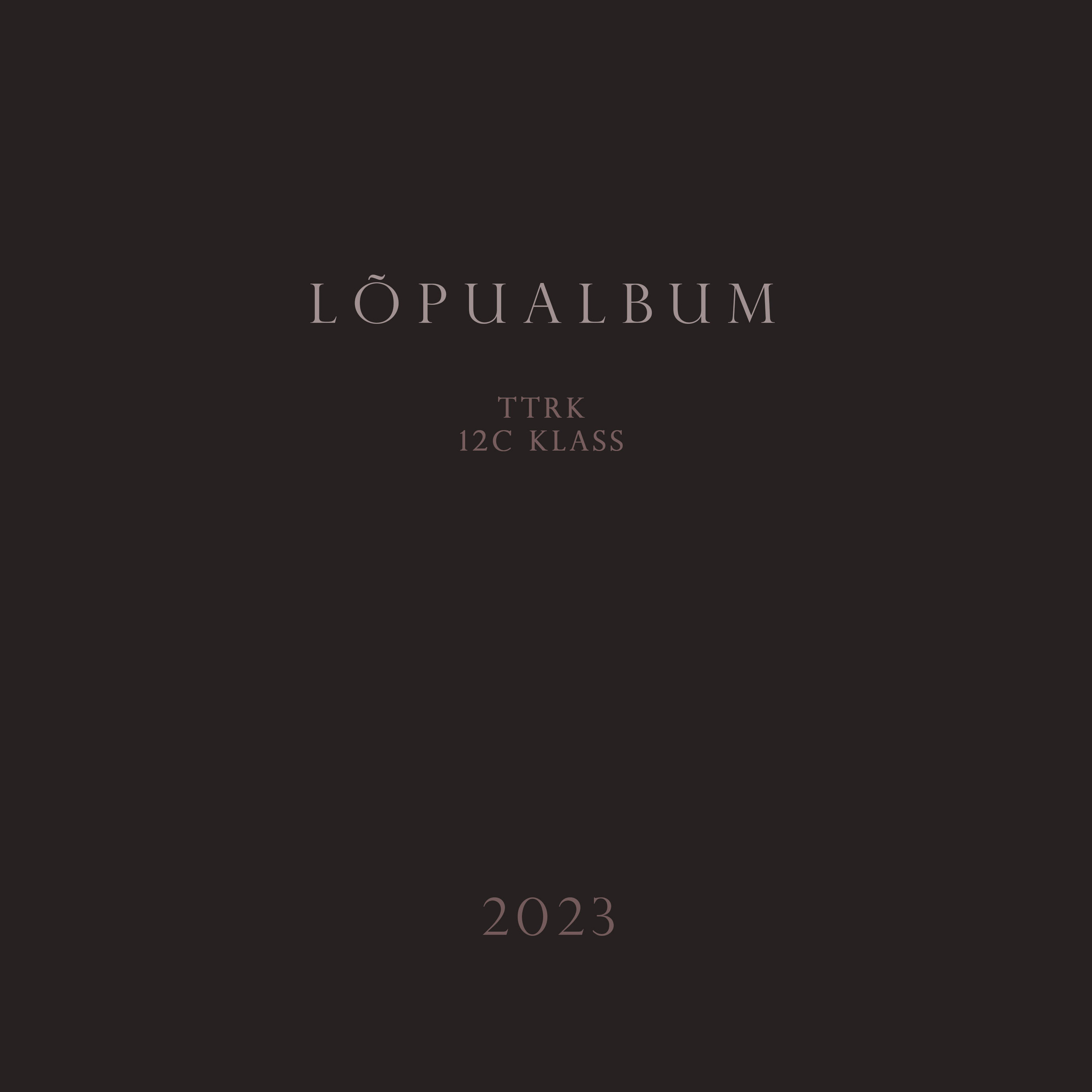 Темный школьный дизайн выпускного альбома, фотограф в таллинне