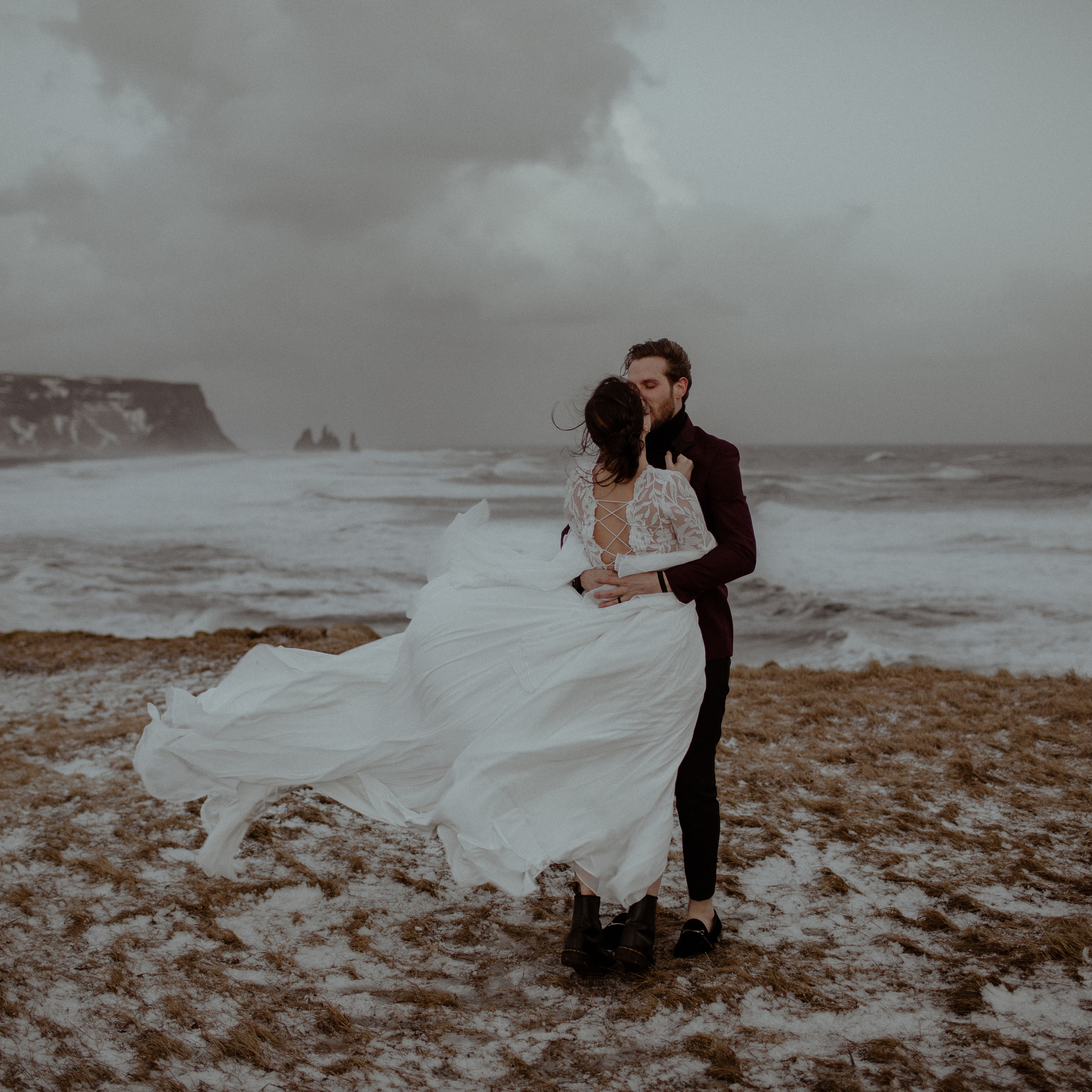 Legal ceremony in Iceland. Iceland elopement photographer & videographer