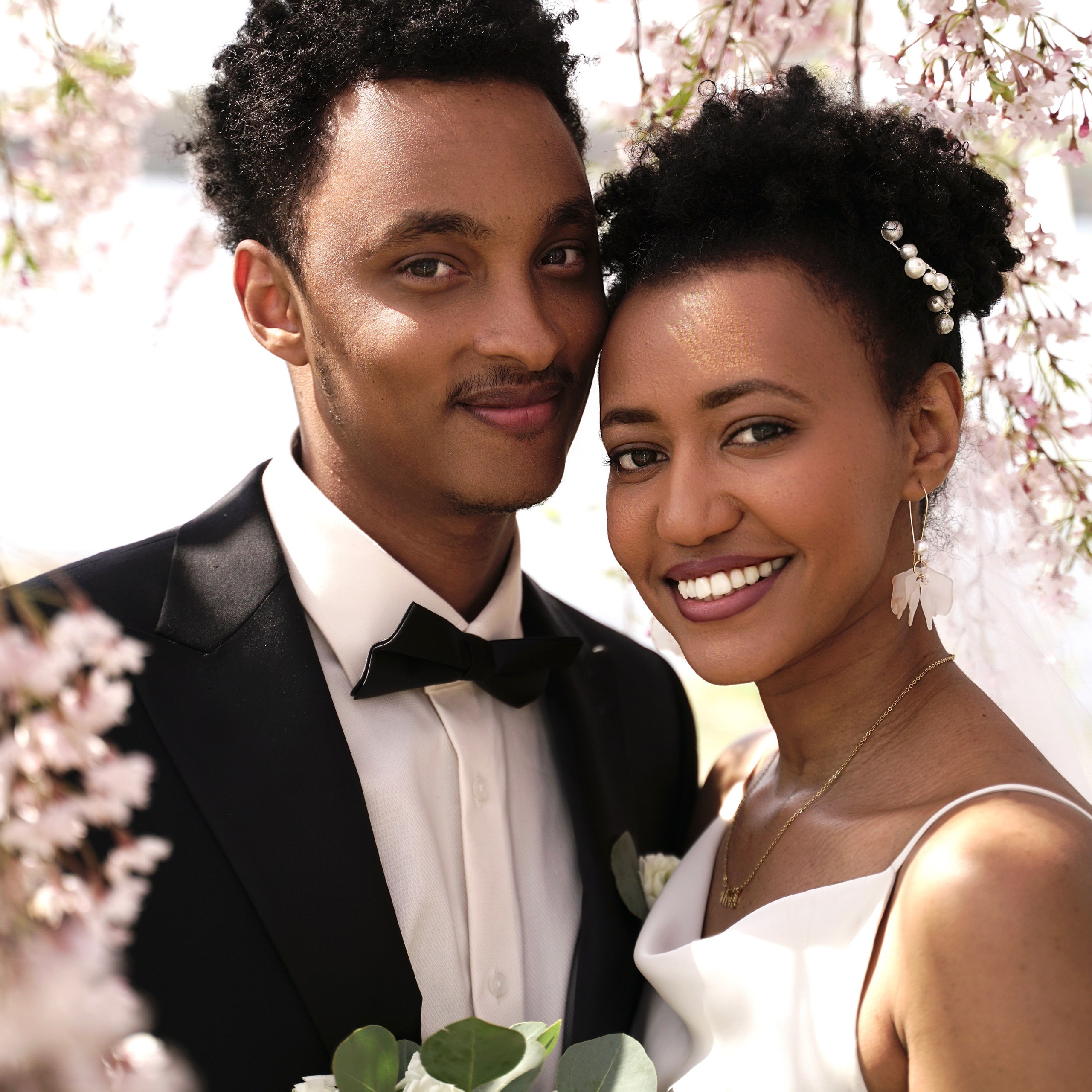Sosina and Aaron at Charles river Esplanade