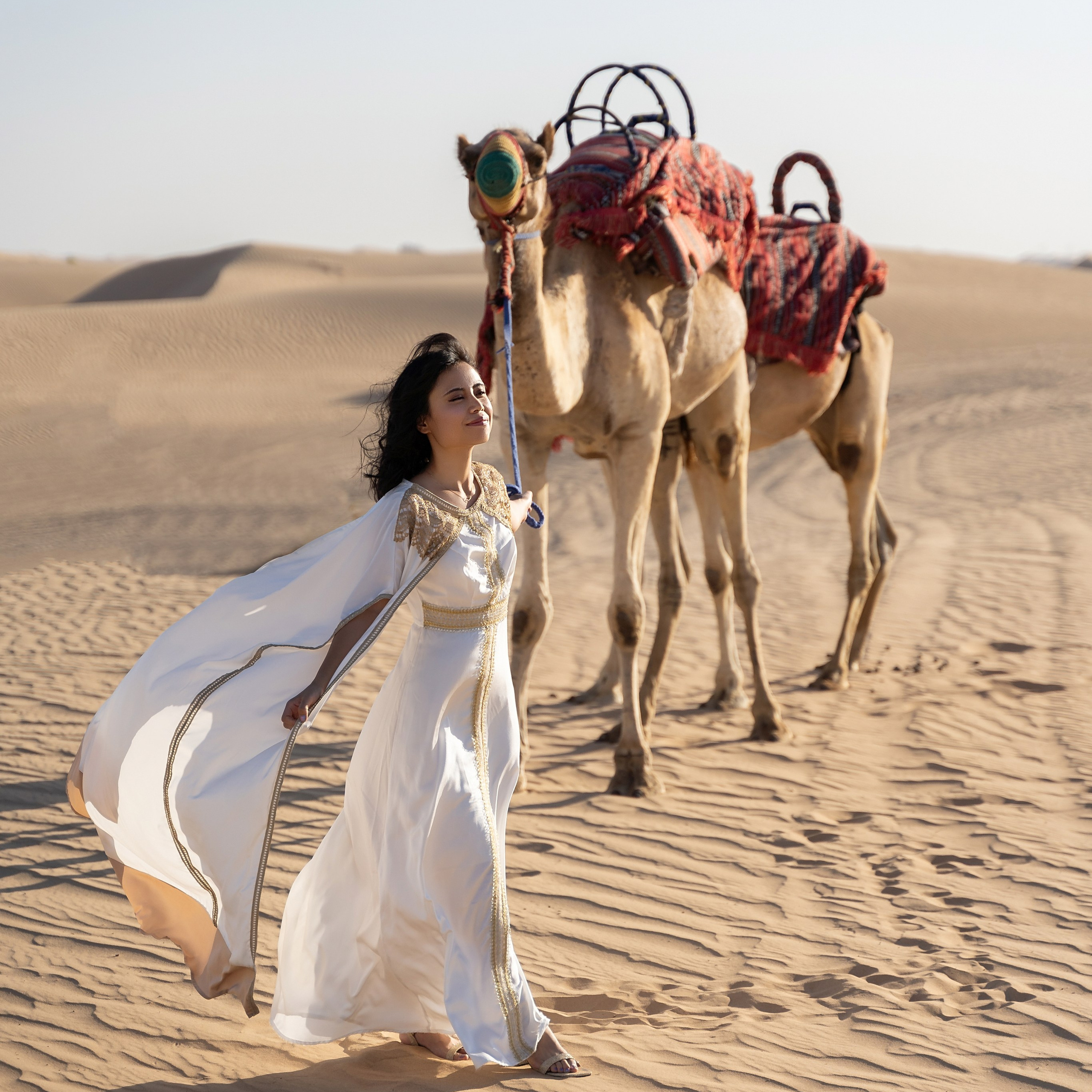 Фотосессия в пустыне Абу - Даби.