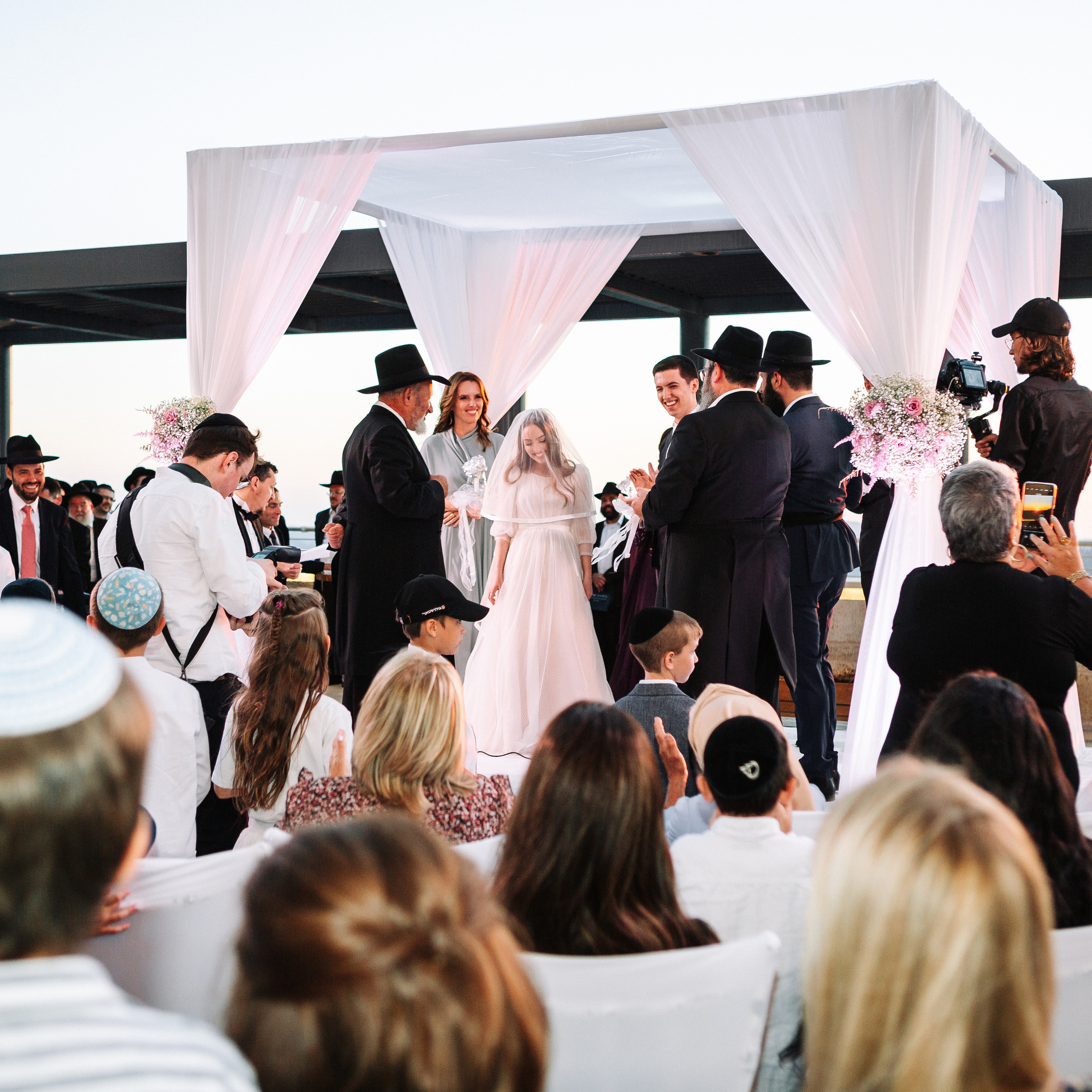 Sunset wedding in Jerusalem