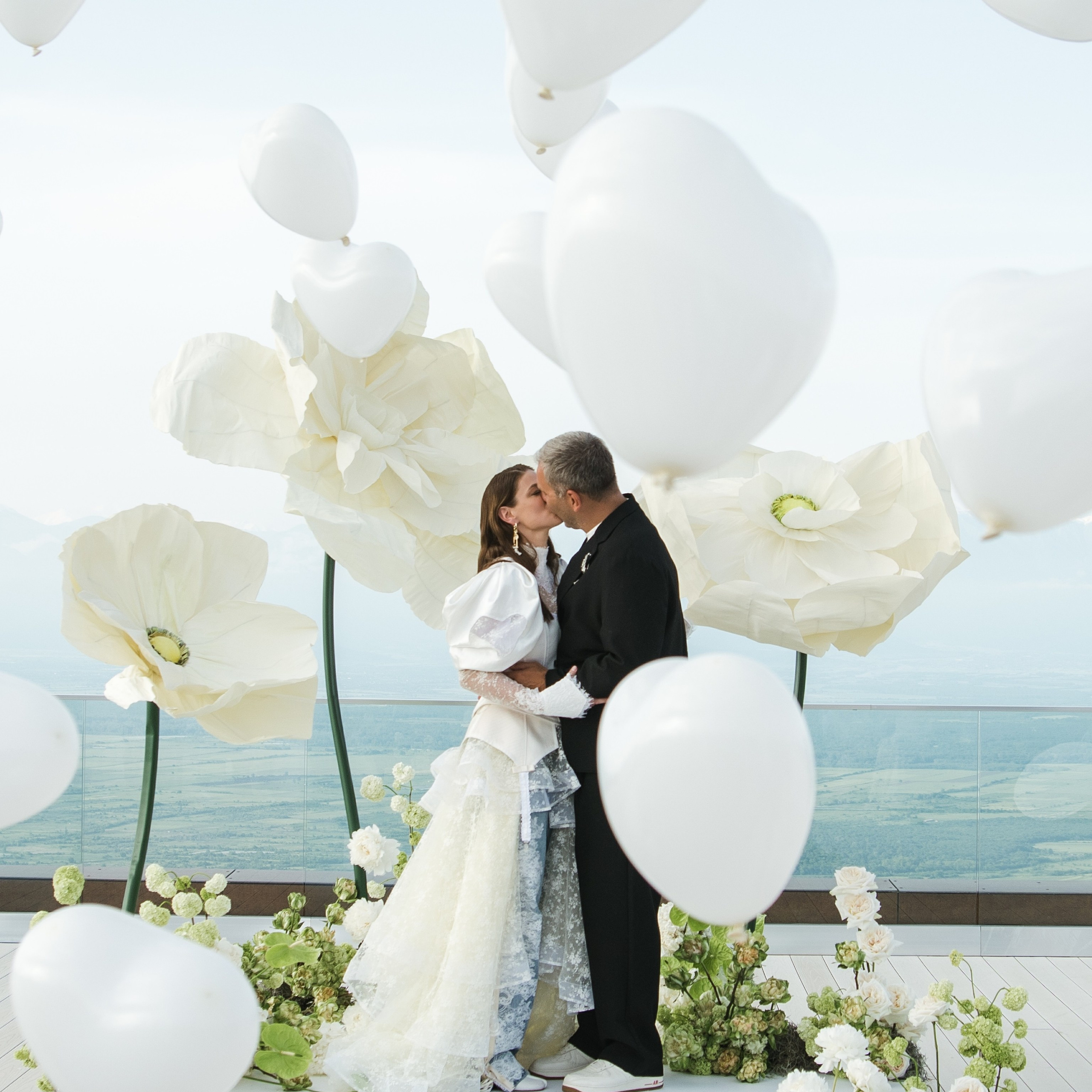 Wedding in Sighnaghi. Couple from Kazakhstan