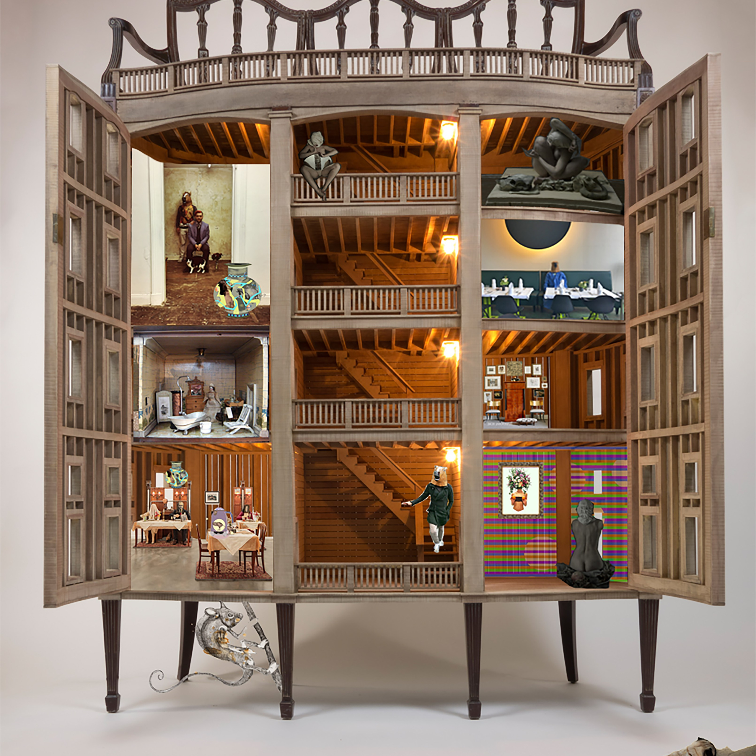 My big house: the history of the interior – Step inside the lived-in spaces of the Transaction Art universe. This photographic series documents the home where its fictional inhabitants reside, with each room telling a story through carefully curated decay, layered textures, and traces of absent occupants. A meditation on domestic memory and the ghosts of interior spaces.