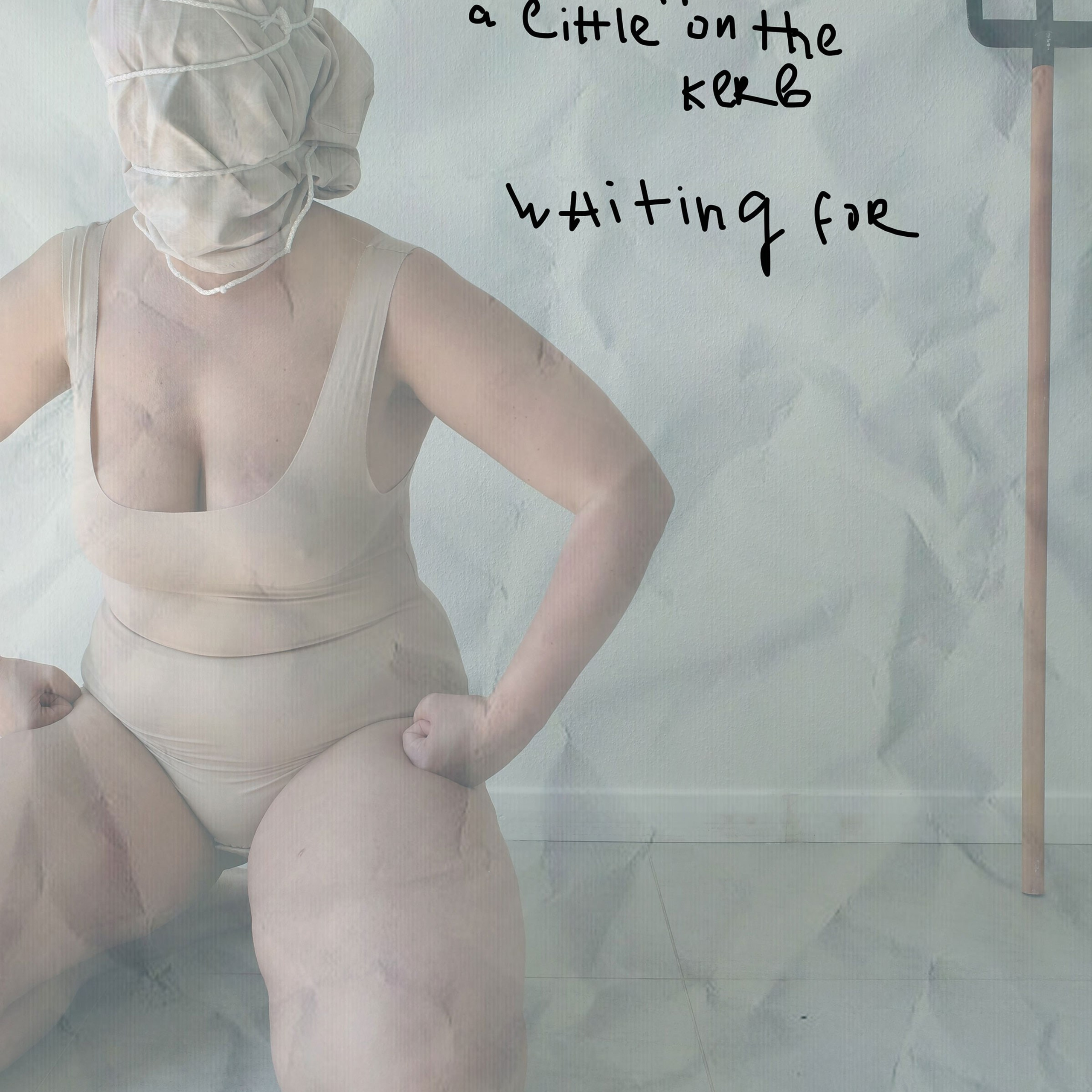Conceptual image depicting a solitary woman in a domestic setting, surrounded by white chairs and reflective surfaces, from Leni Smoragdova's 'Figures Collection: She Would Buy the Flowers Herself' (2023).