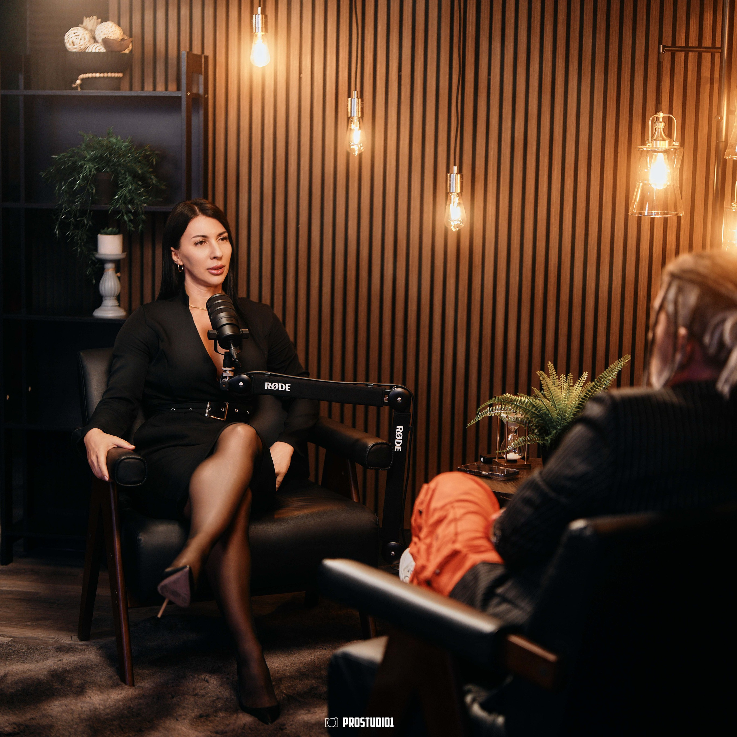 Cinematic Podcast & Interview Set Near Miami | Zone 2 | ProStudio1. Podcast & Photo Studio in Miami, FL | ProStudio1