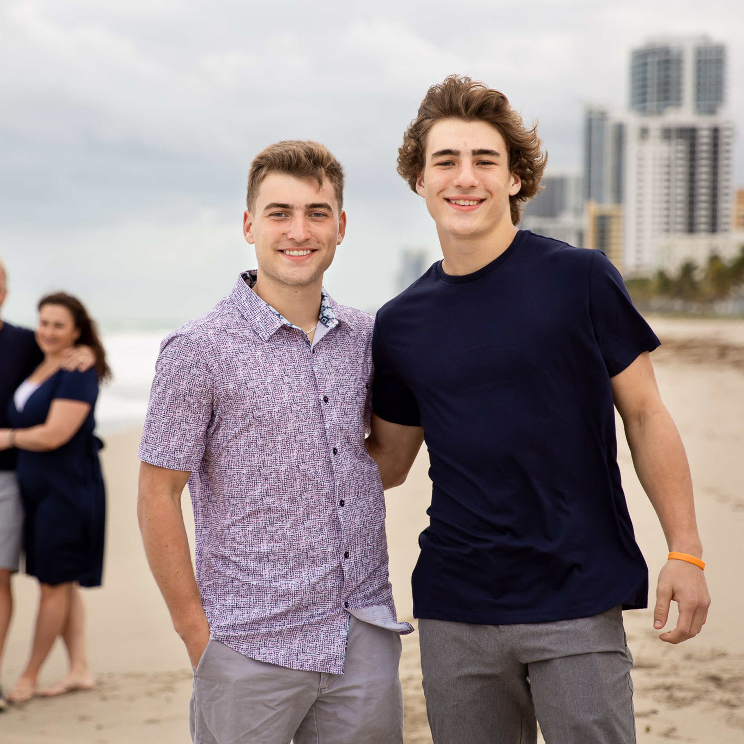 family photosession on a beach