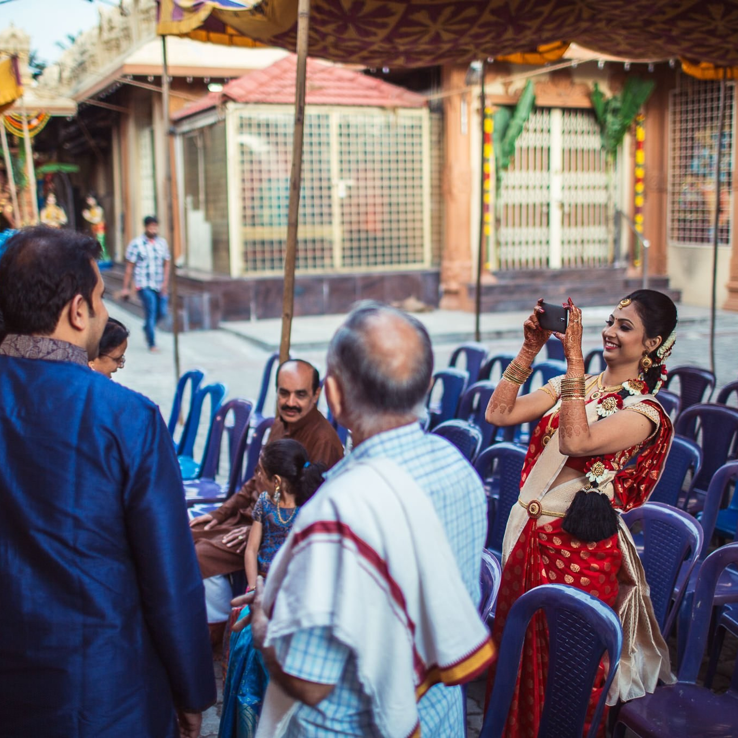 Traditional Kannada Brahmin Temple wedding, JP nagar, Bangalore