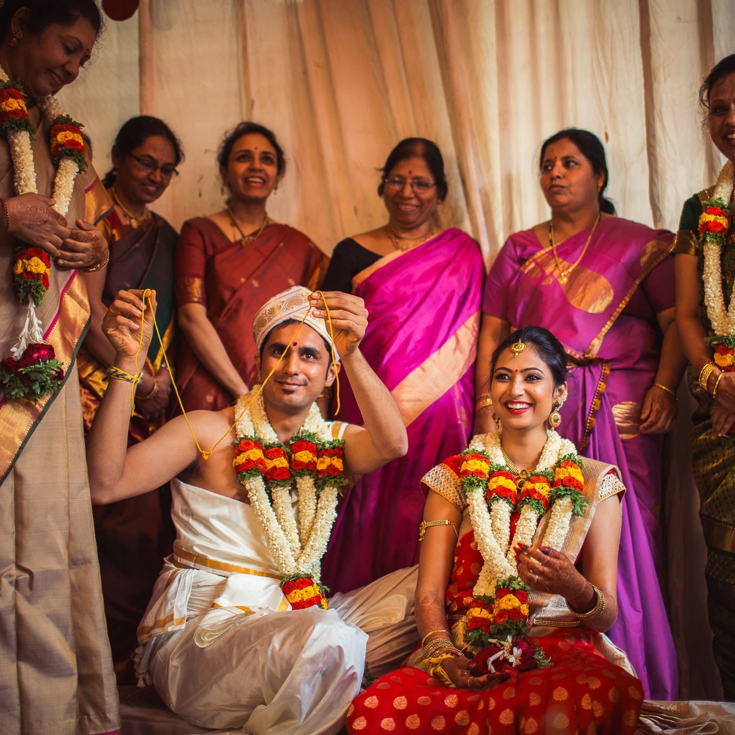 Traditional Kannada Brahmin Temple wedding, JP nagar, Bangalore