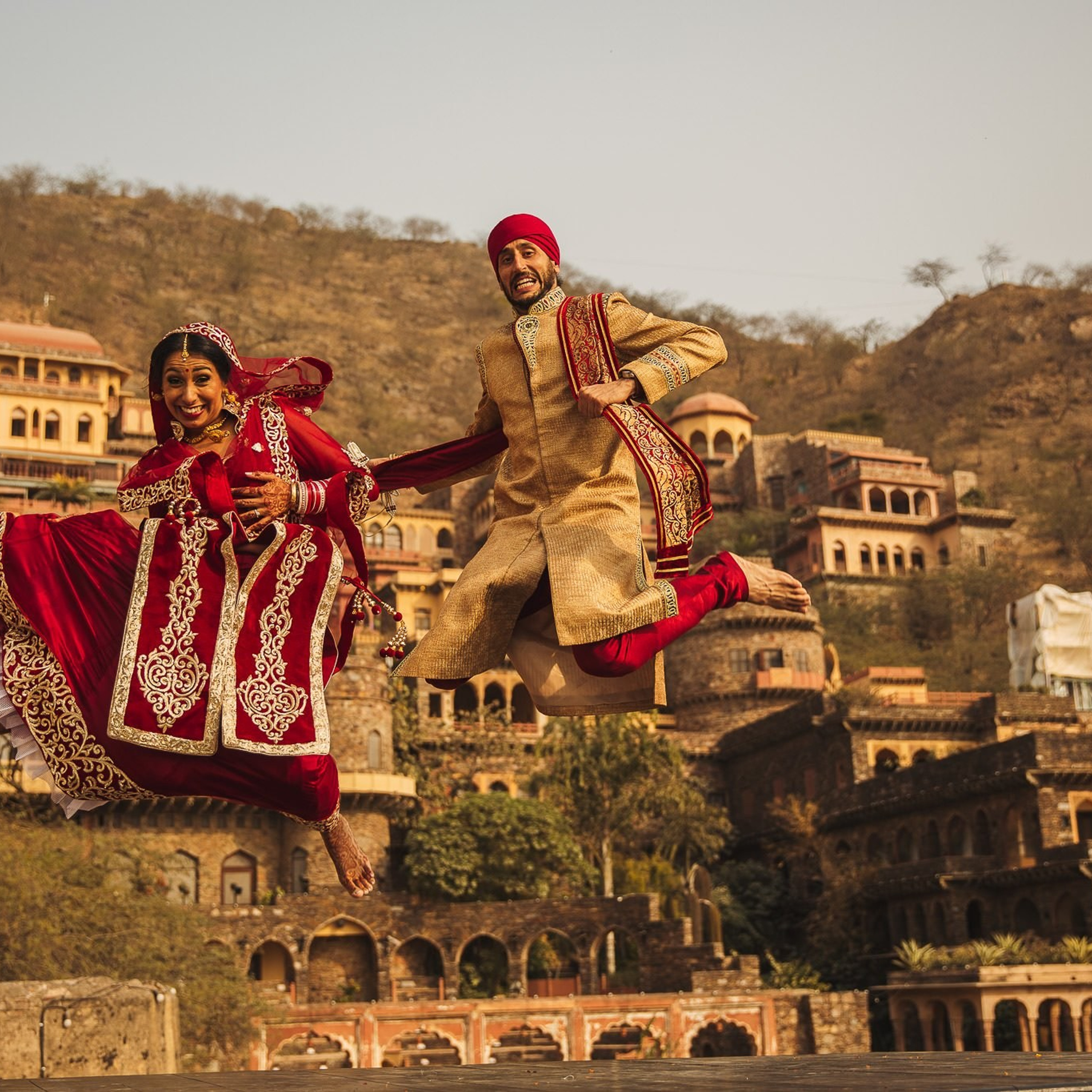 A destination wedding at Neemrana fort palace, Rajasthan, India