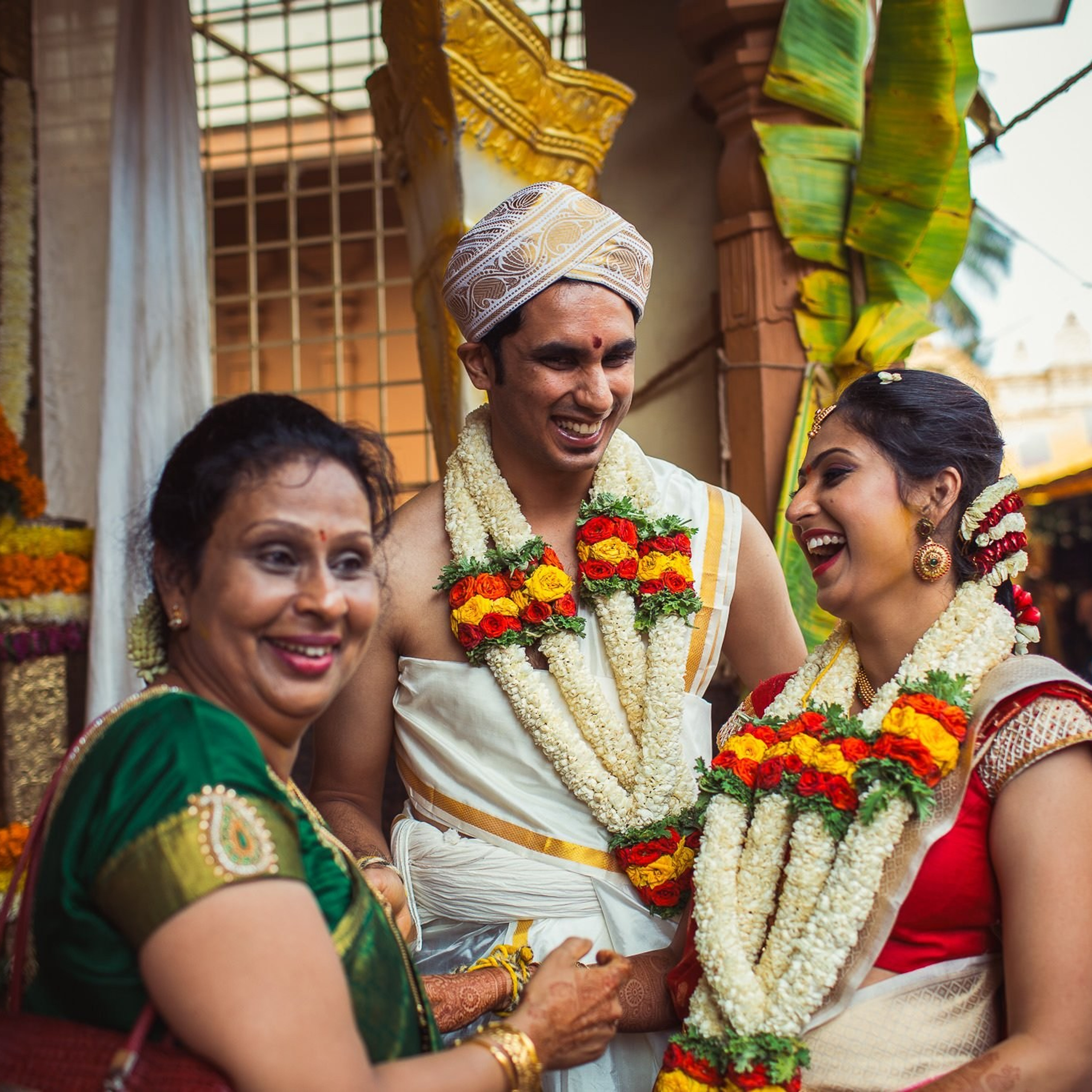 Traditional Kannada Brahmin Temple wedding, JP nagar, Bangalore