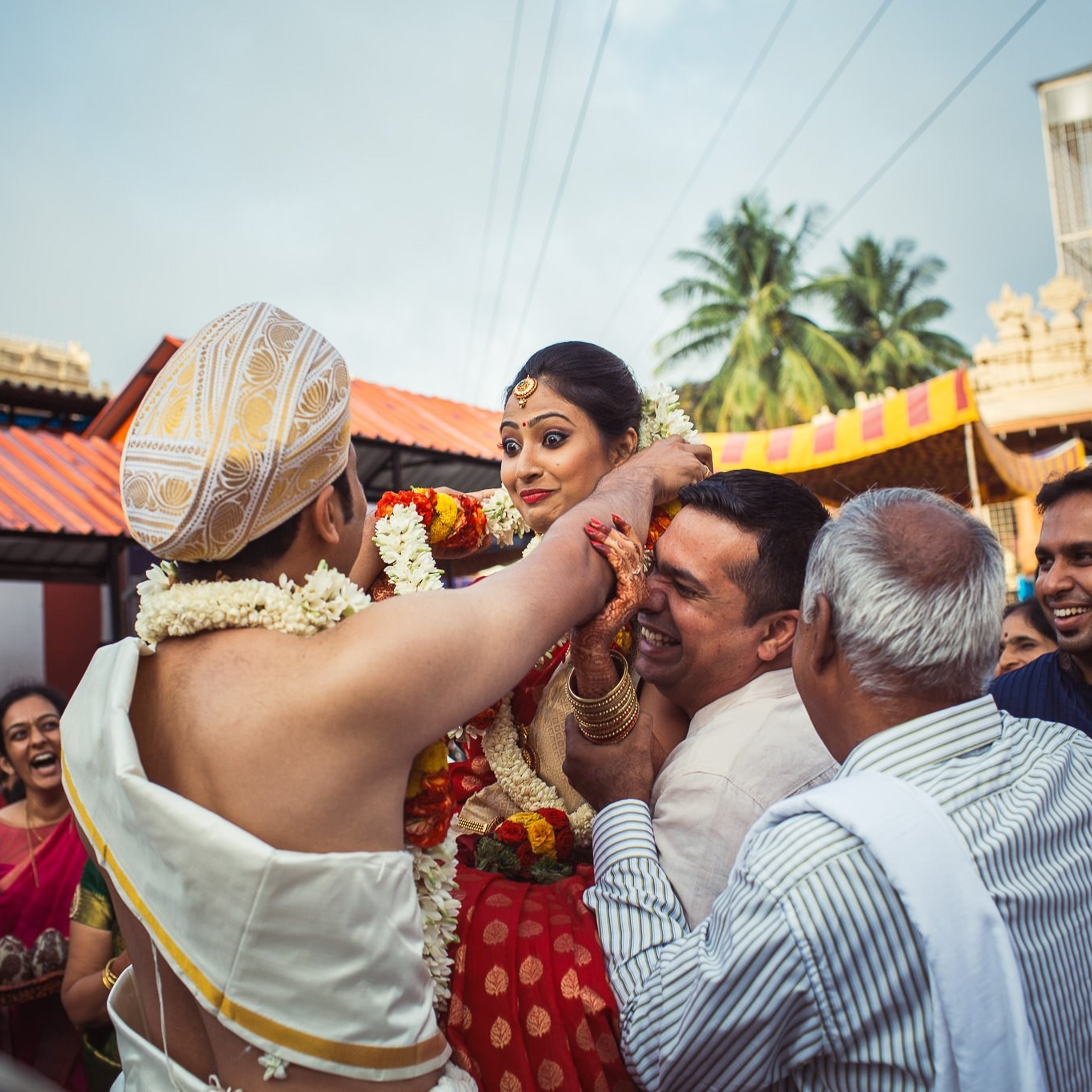 Traditional Kannada Brahmin Temple wedding, JP nagar, Bangalore