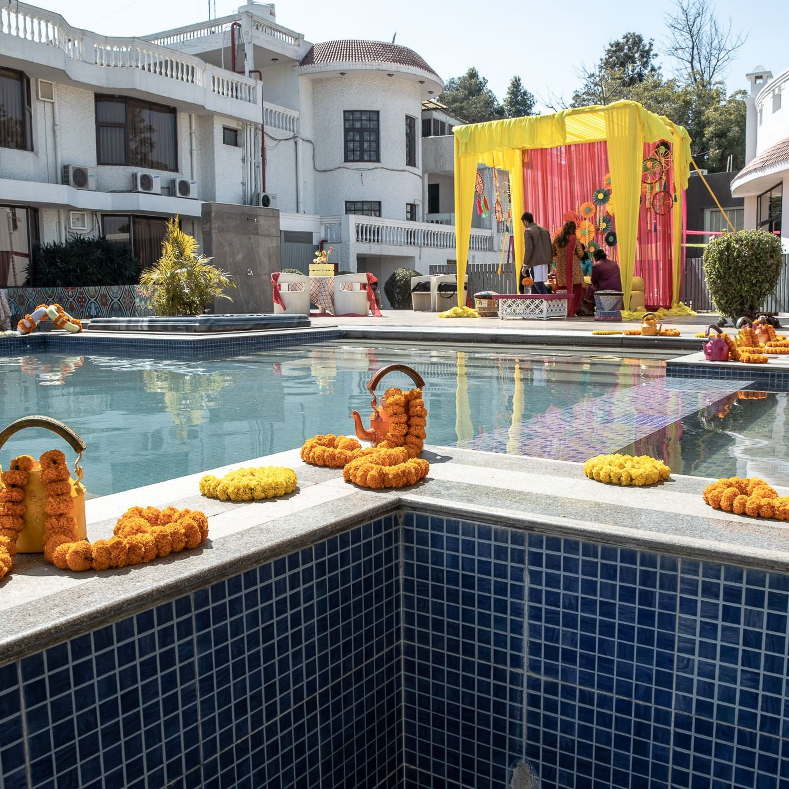 Punjabi + Marathi fusion wedding at New Delhi, India
