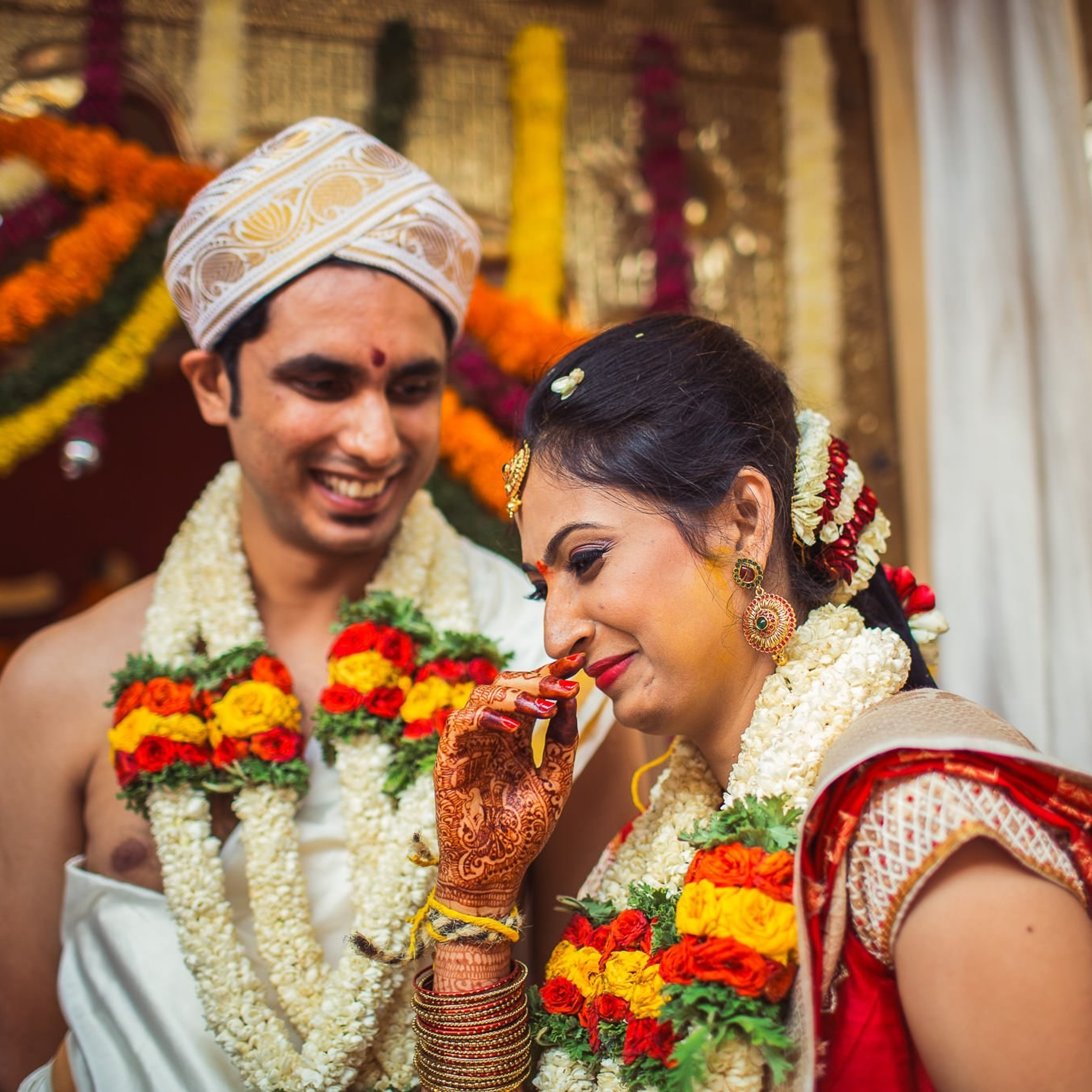 Traditional Kannada Brahmin Temple wedding, JP nagar, Bangalore