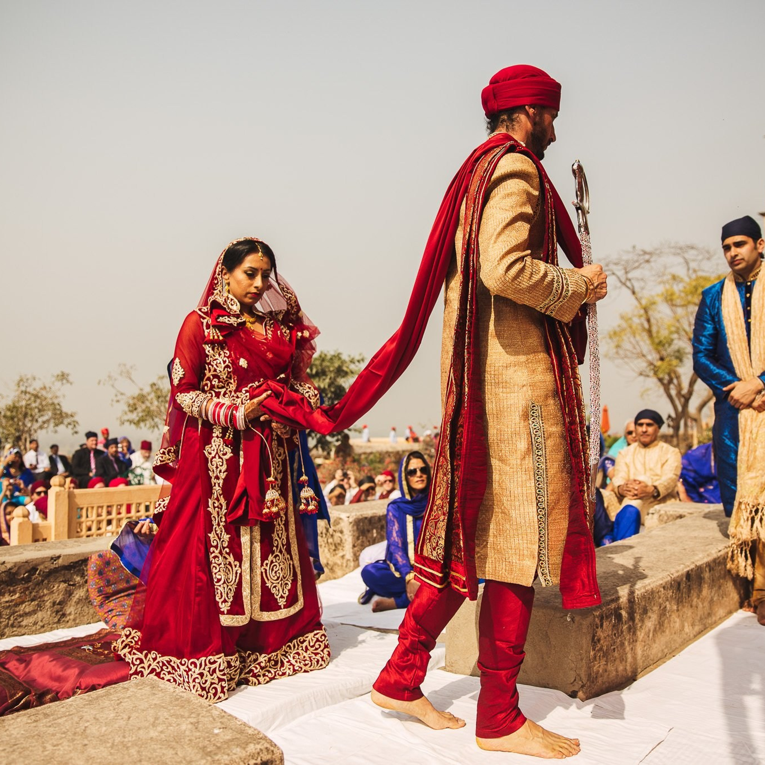 A destination wedding at Neemrana fort palace, Rajasthan, India