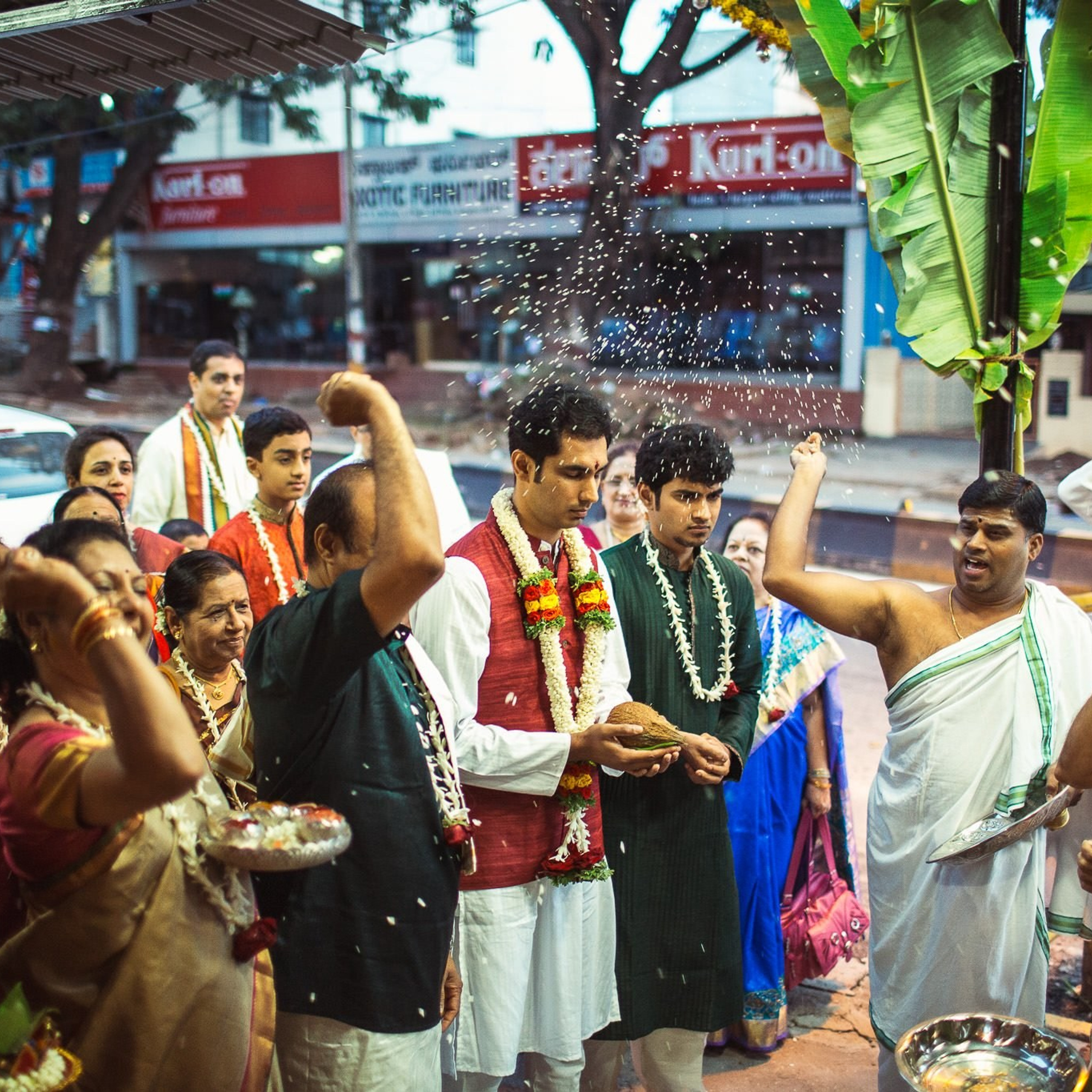 Traditional Kannada Brahmin Temple wedding, JP nagar, Bangalore