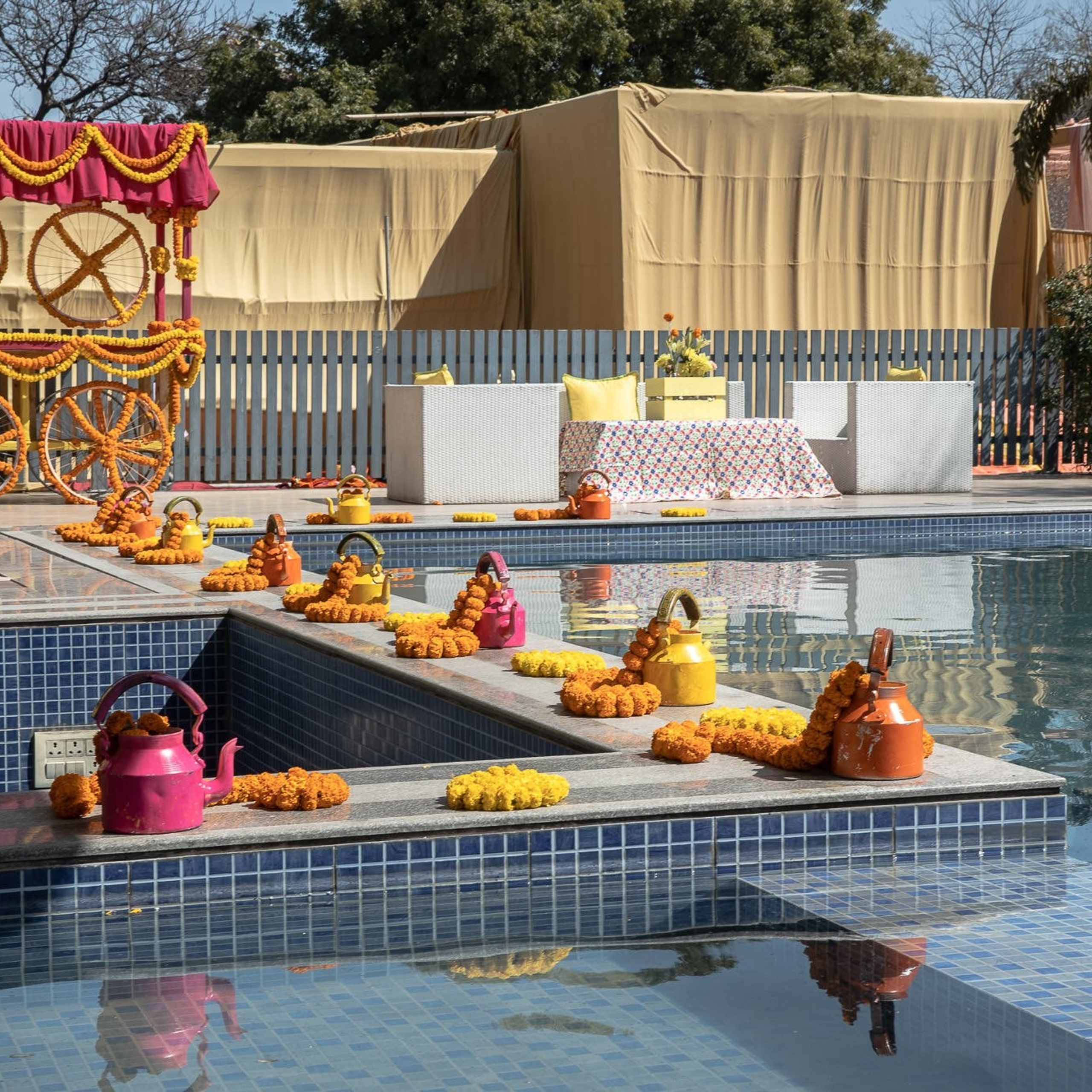 Punjabi + Marathi fusion wedding at New Delhi, India