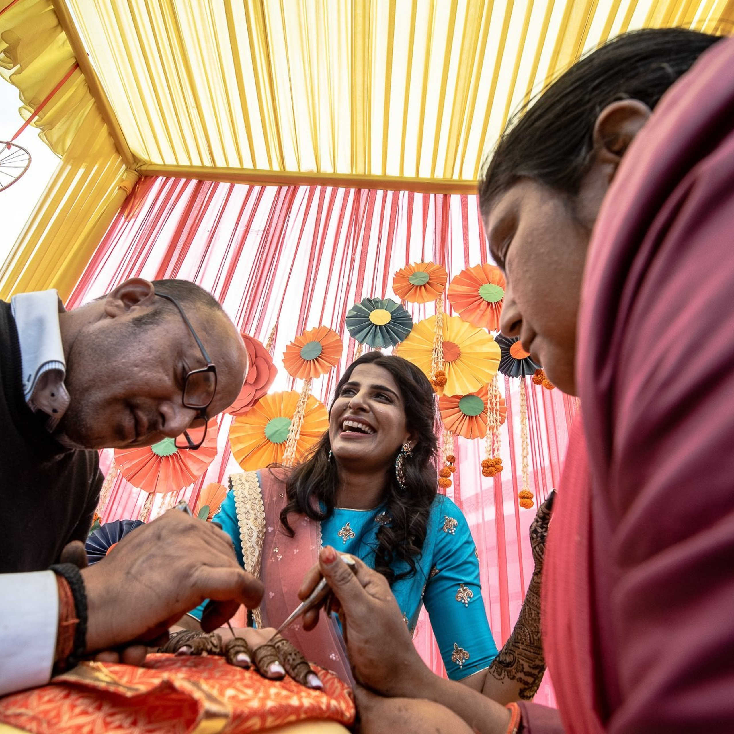 Punjabi + Marathi fusion wedding at New Delhi, India