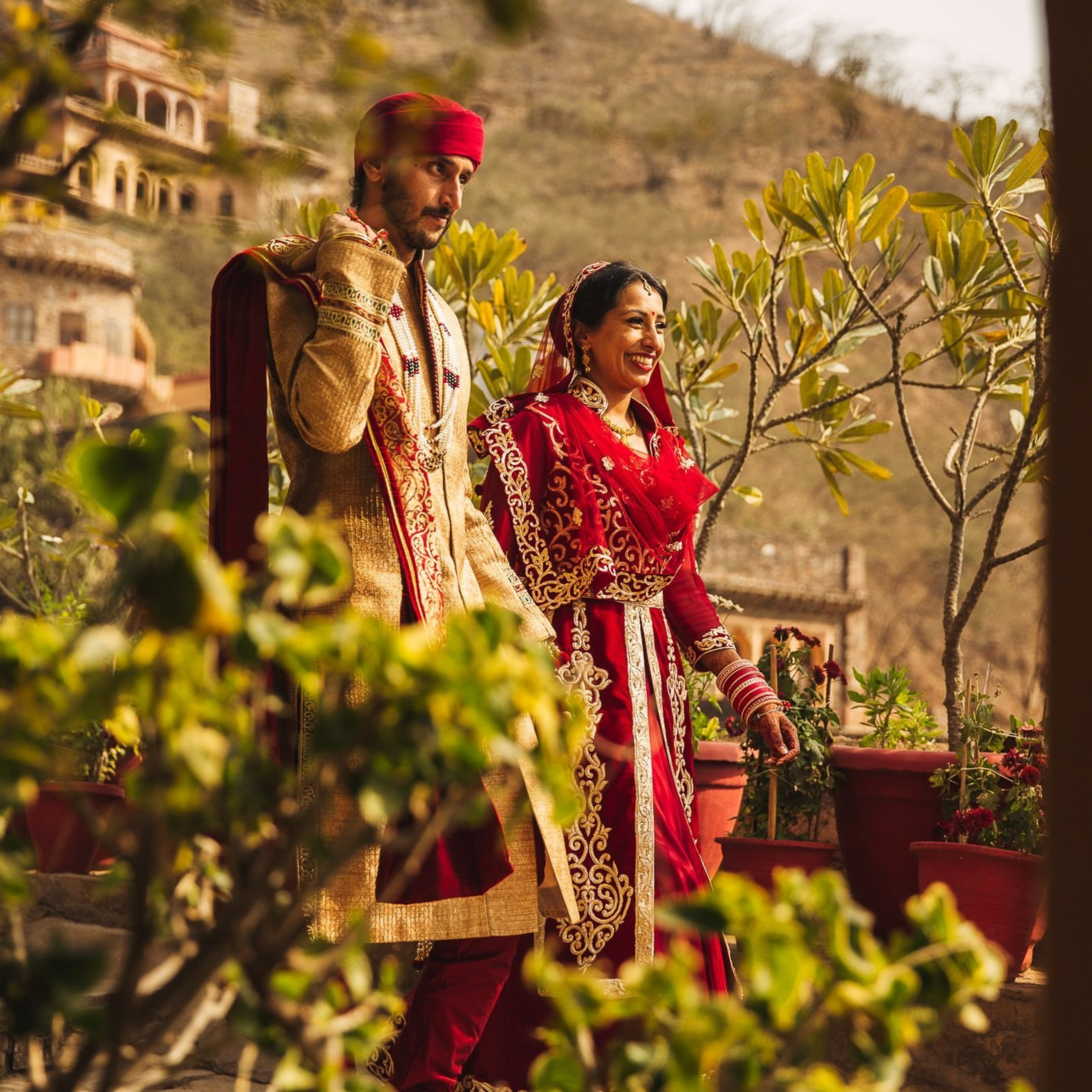 A destination wedding at Neemrana fort palace, Rajasthan, India