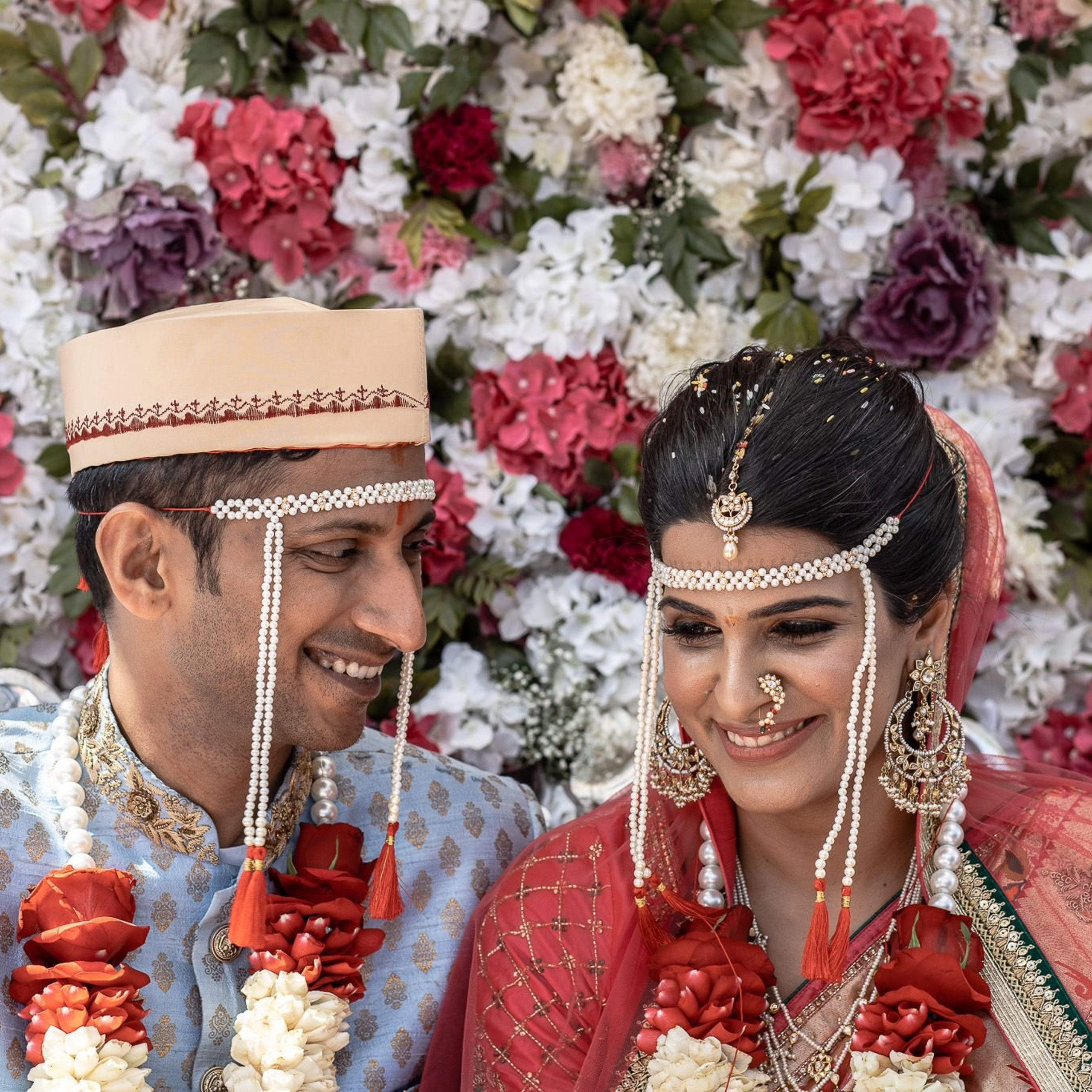 Punjabi + Marathi fusion wedding at New Delhi, India