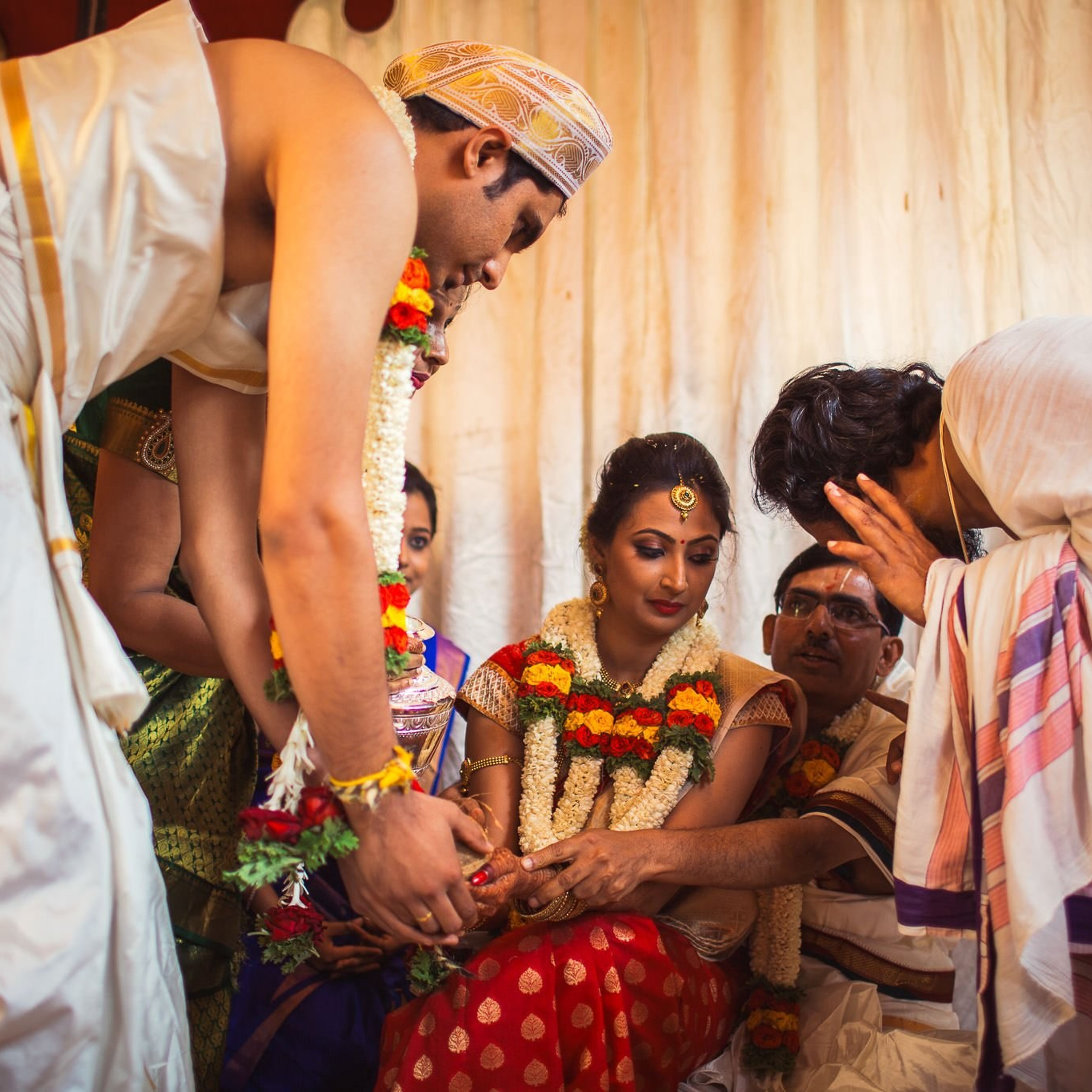 Traditional Kannada Brahmin Temple wedding, JP nagar, Bangalore