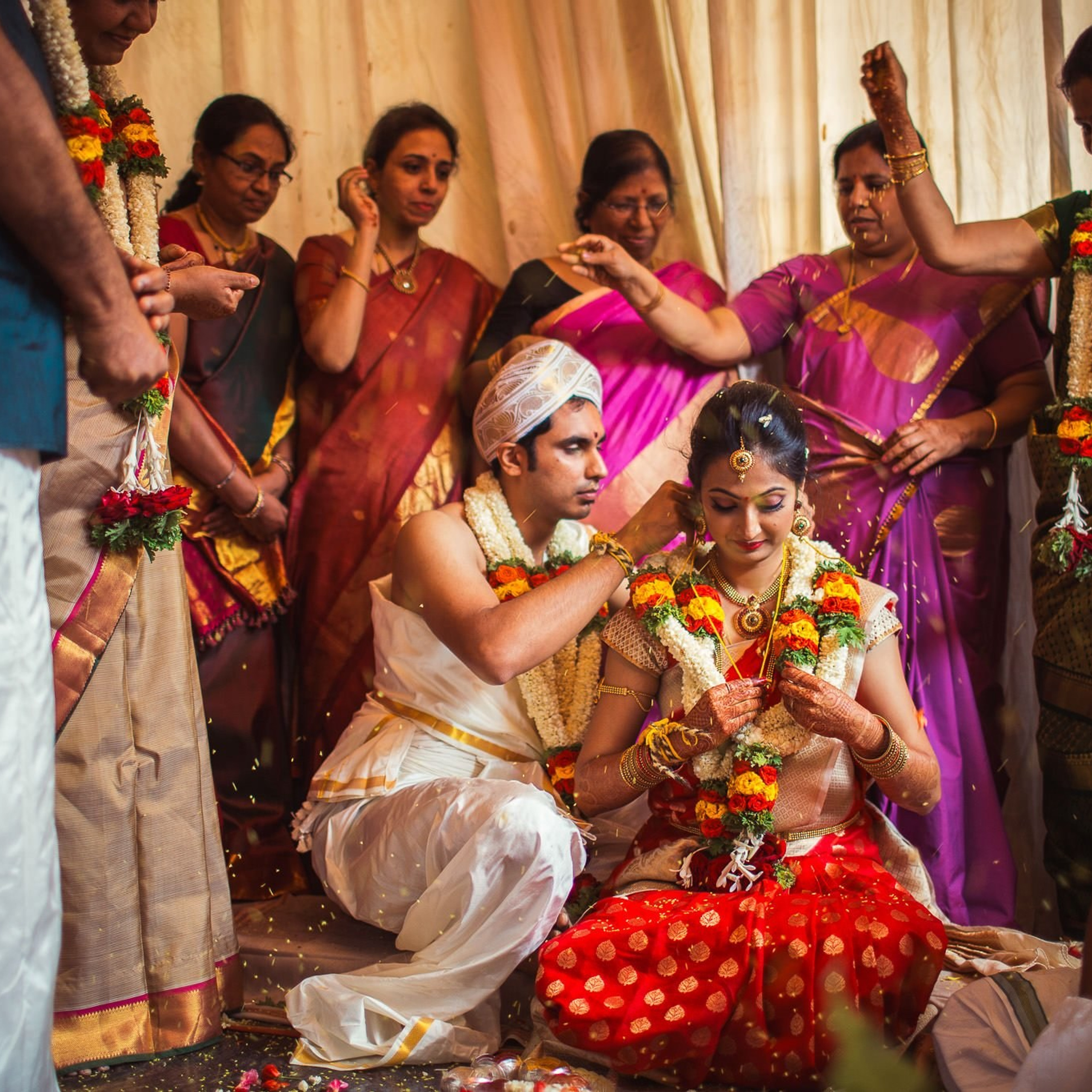 Traditional Kannada Brahmin Temple wedding, JP nagar, Bangalore