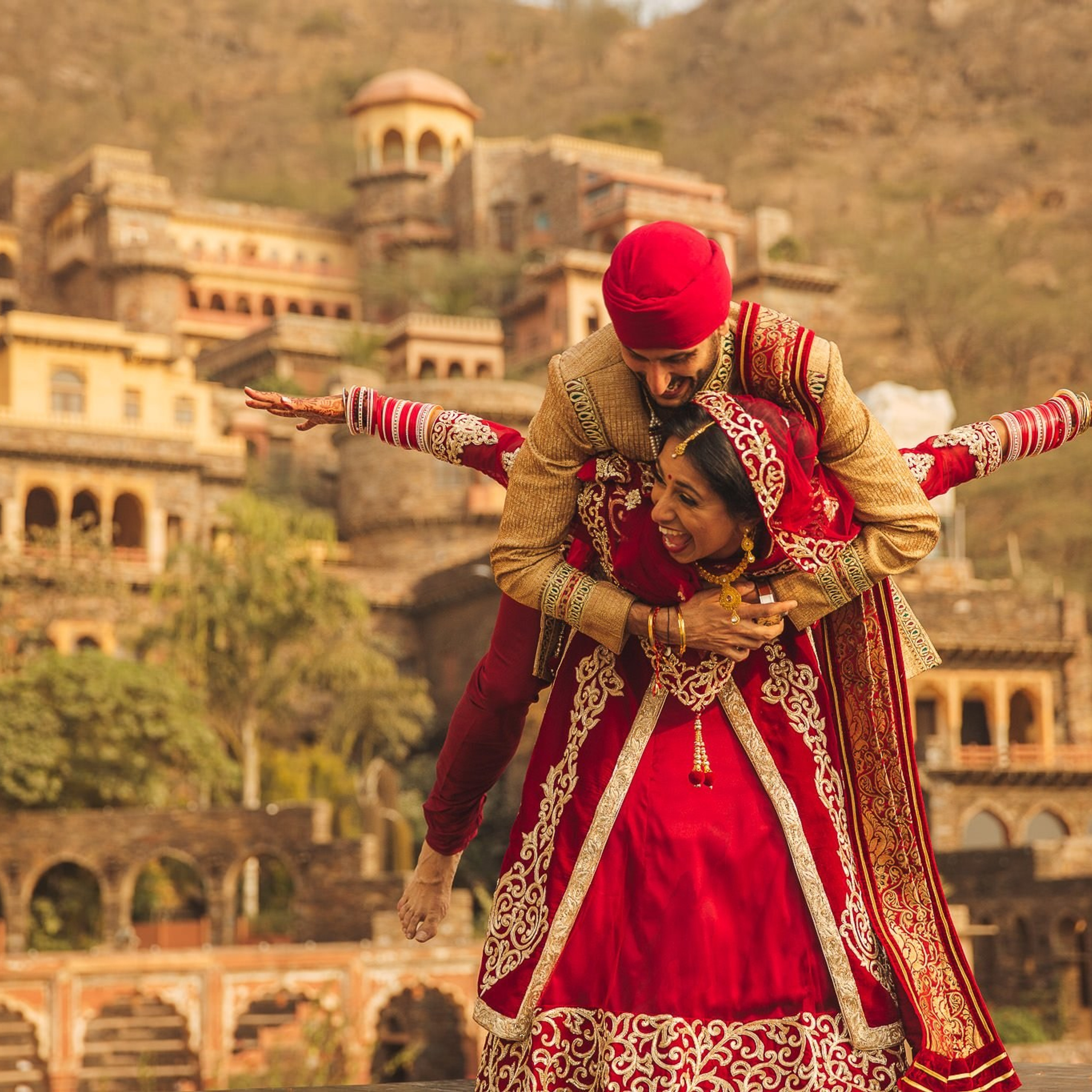 A destination wedding at Neemrana fort palace, Rajasthan, India