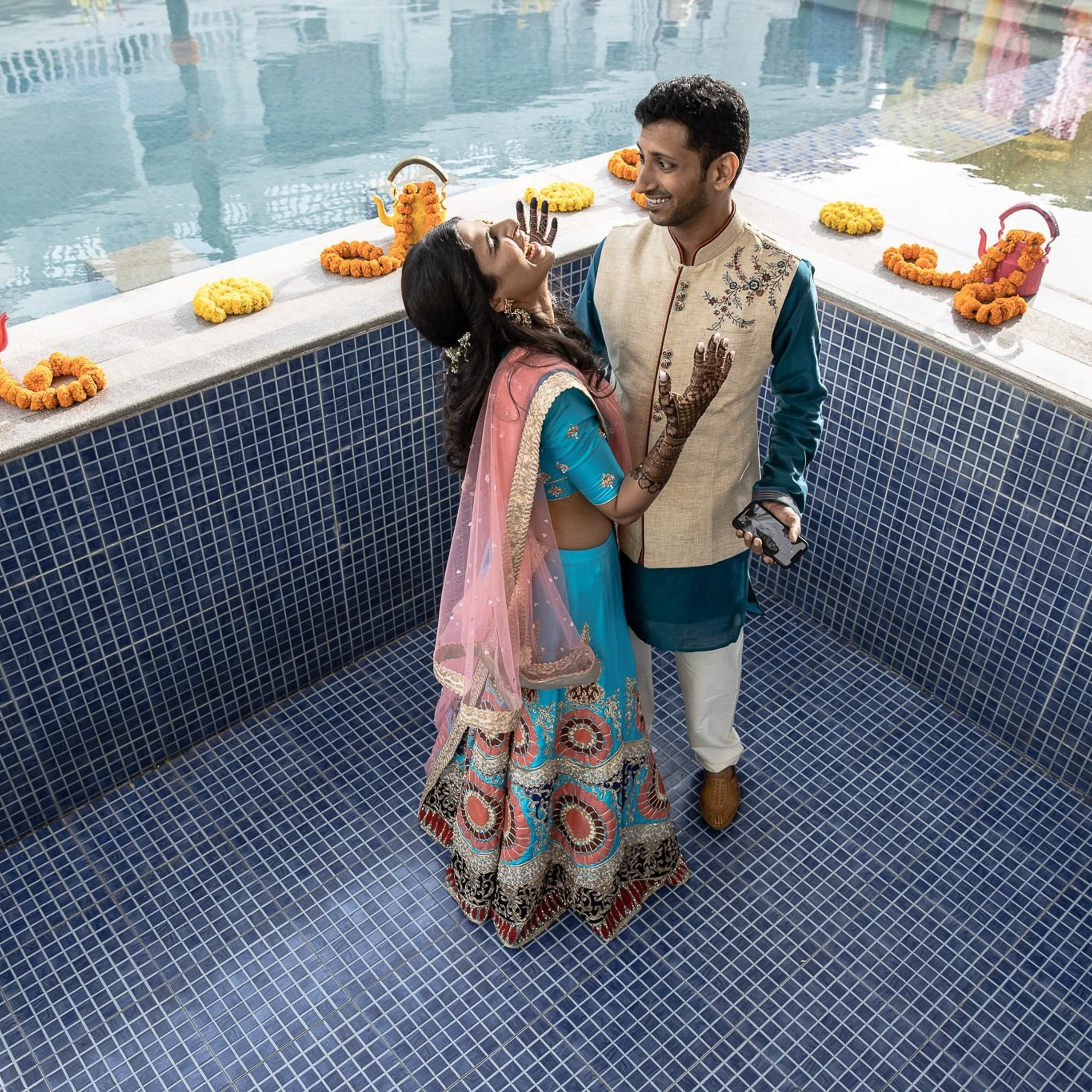 Punjabi + Marathi fusion wedding at New Delhi, India