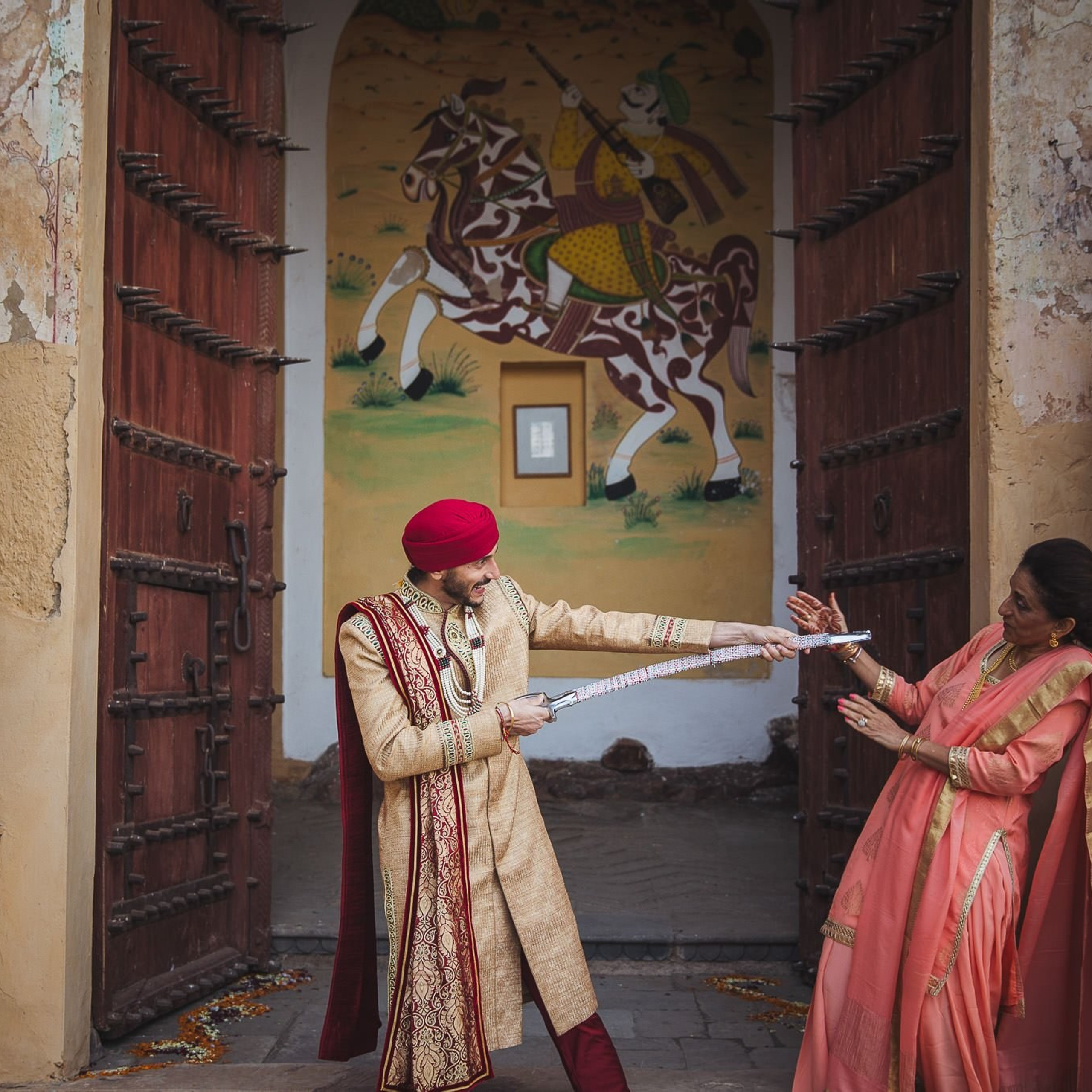 A destination wedding at Neemrana fort palace, Rajasthan, India