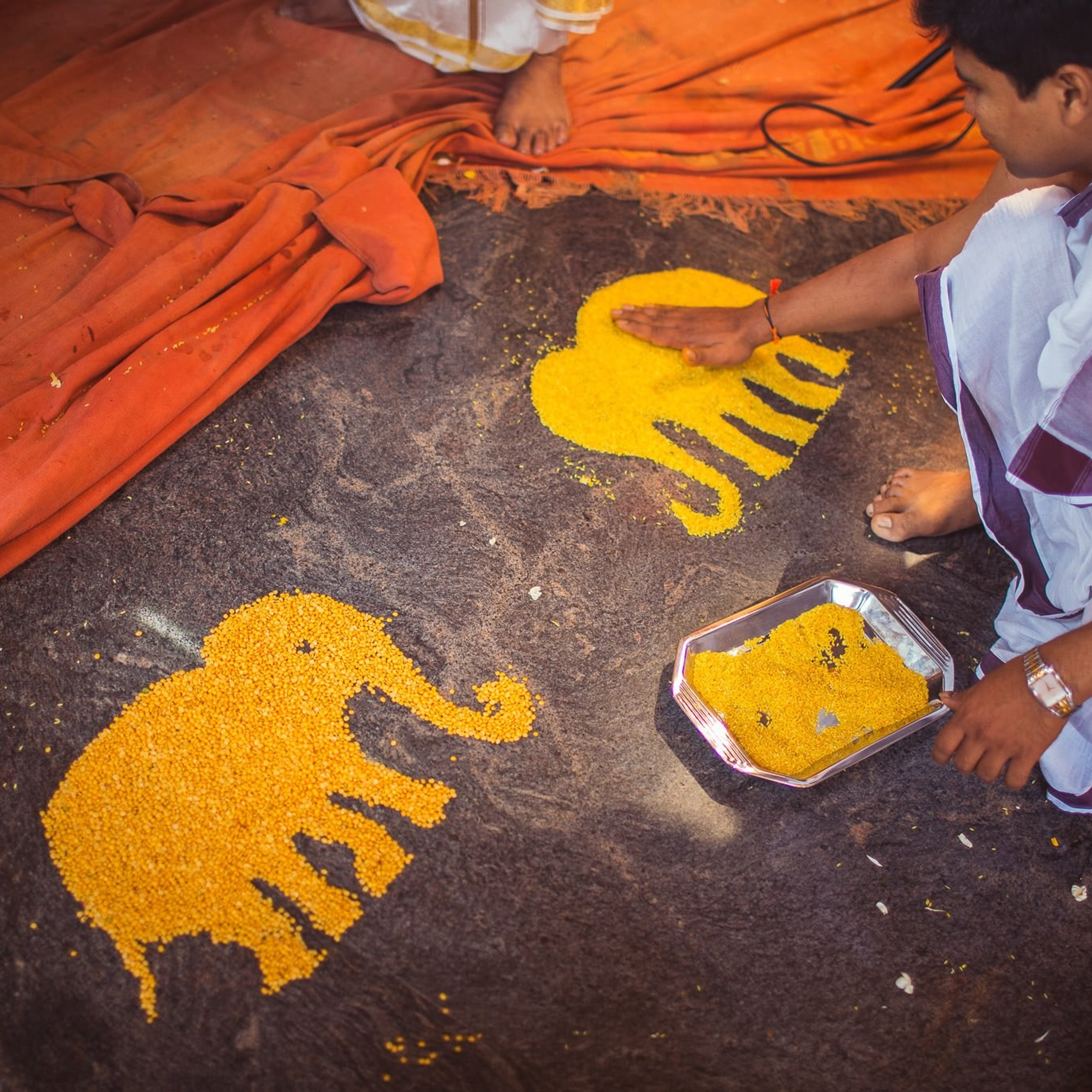 Traditional Kannada Brahmin Temple wedding, JP nagar, Bangalore