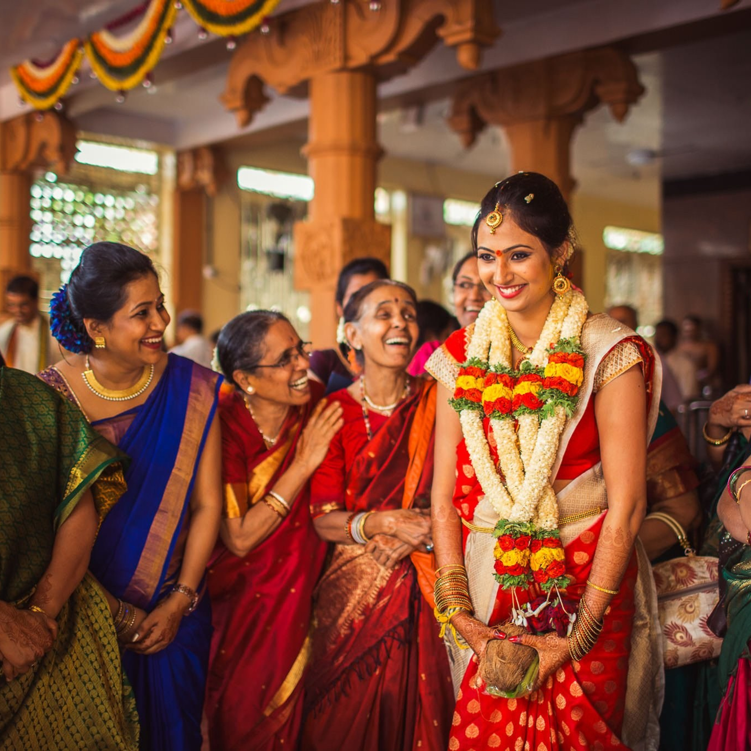 Traditional Kannada Brahmin Temple wedding, JP nagar, Bangalore