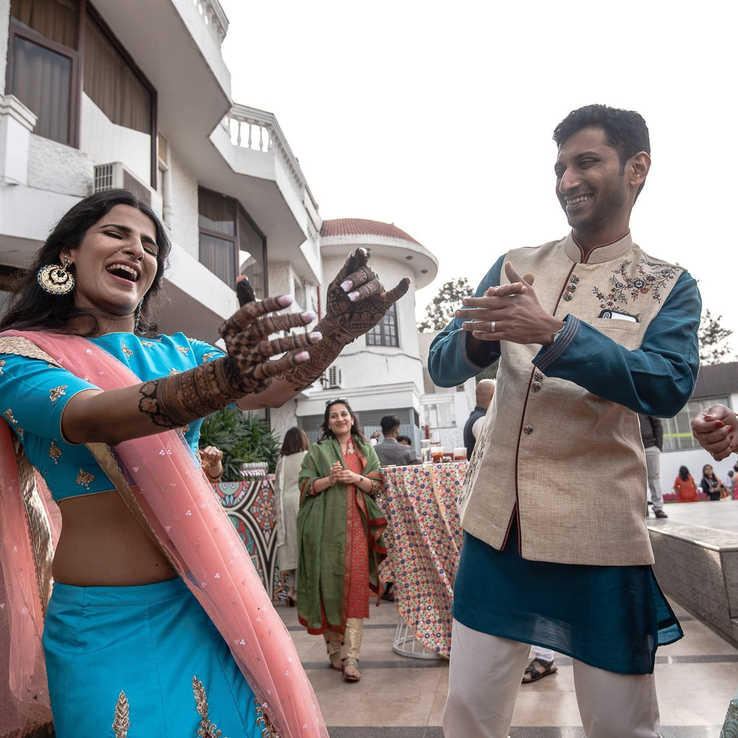 Punjabi + Marathi fusion wedding at New Delhi, India