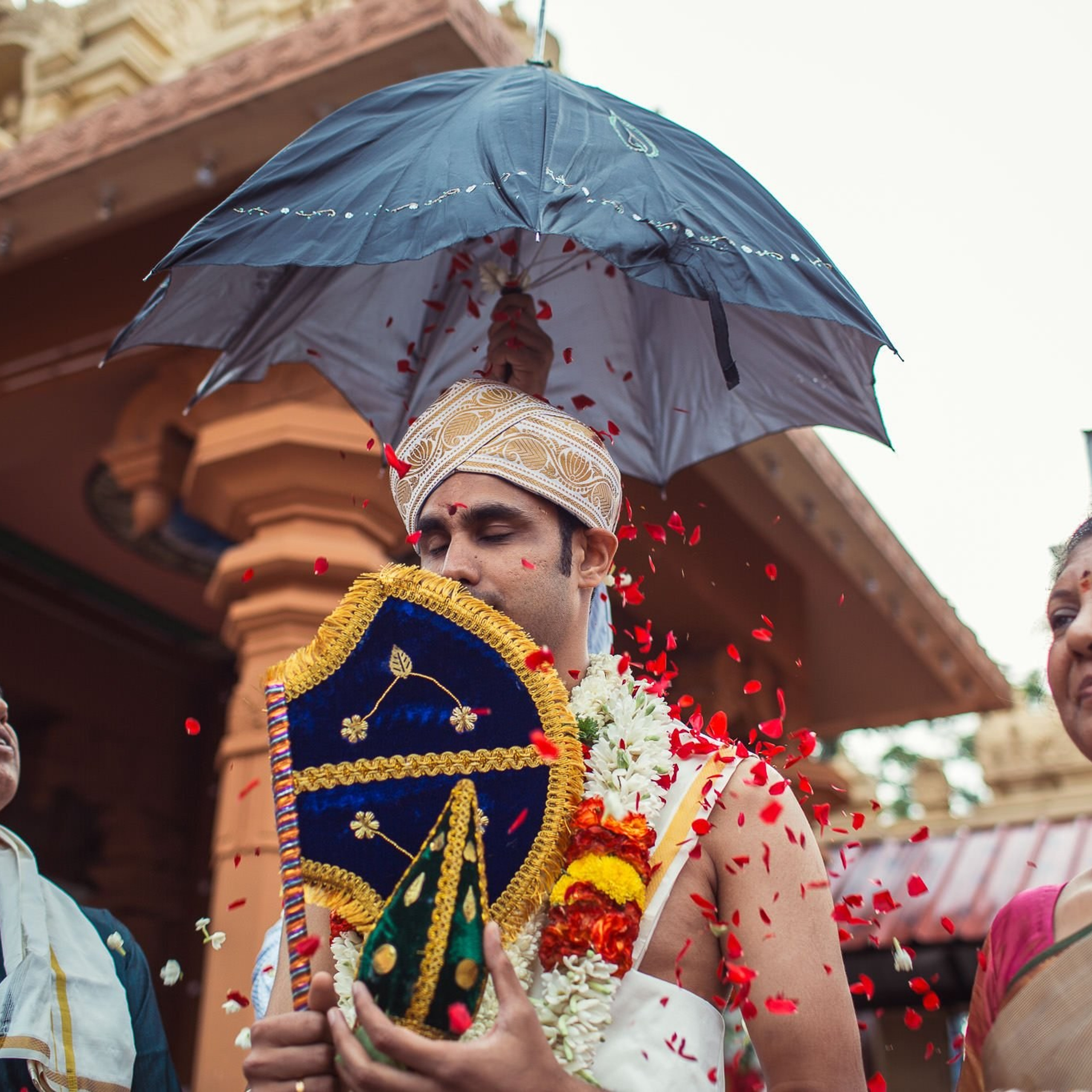 Traditional Kannada Brahmin Temple wedding, JP nagar, Bangalore