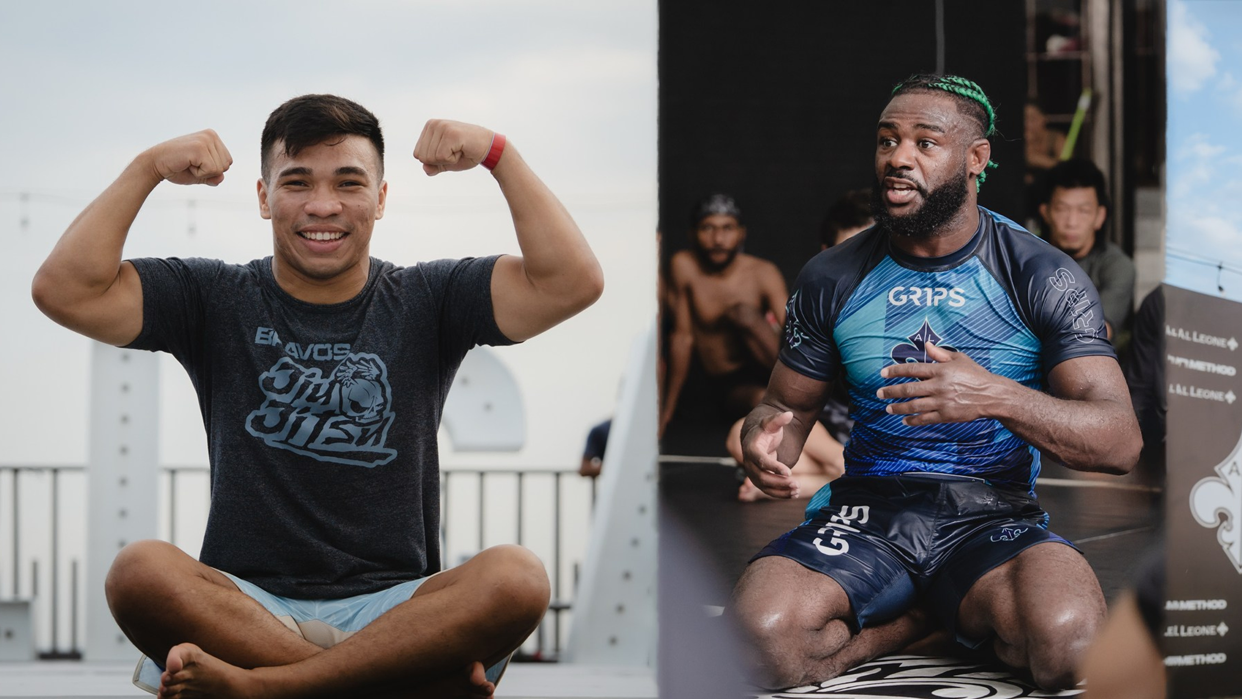 Aljamain Sterling, Lucas Barbosa, Kaynan Duarte, Gabriel Sousa. Many times ADCC Champions BJJ session for Al Leone
