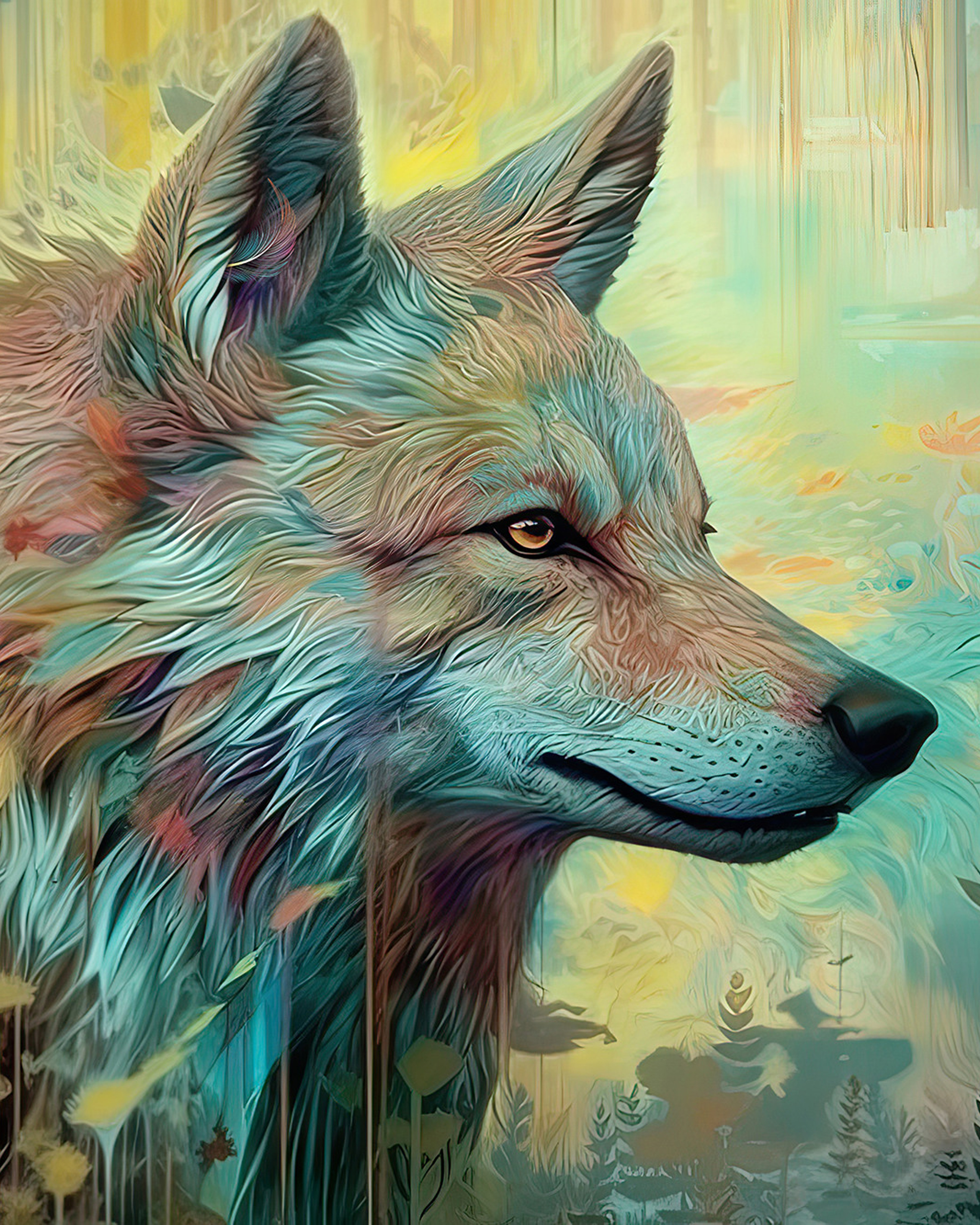 Cat. Artwork #17 from Collection “Sacred Animals” (1)