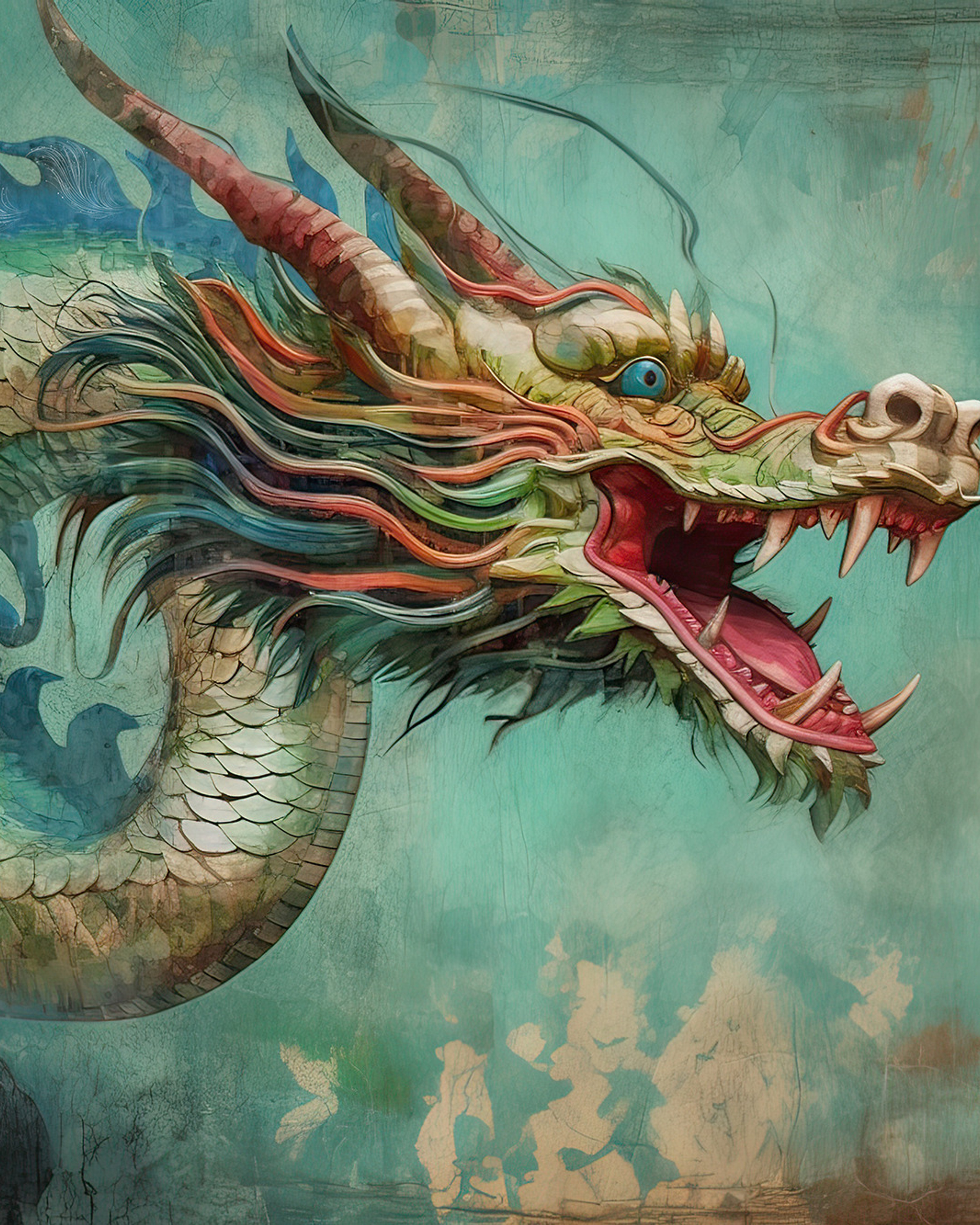 Cat. Artwork #11 from Collection “Sacred Animals” (1)