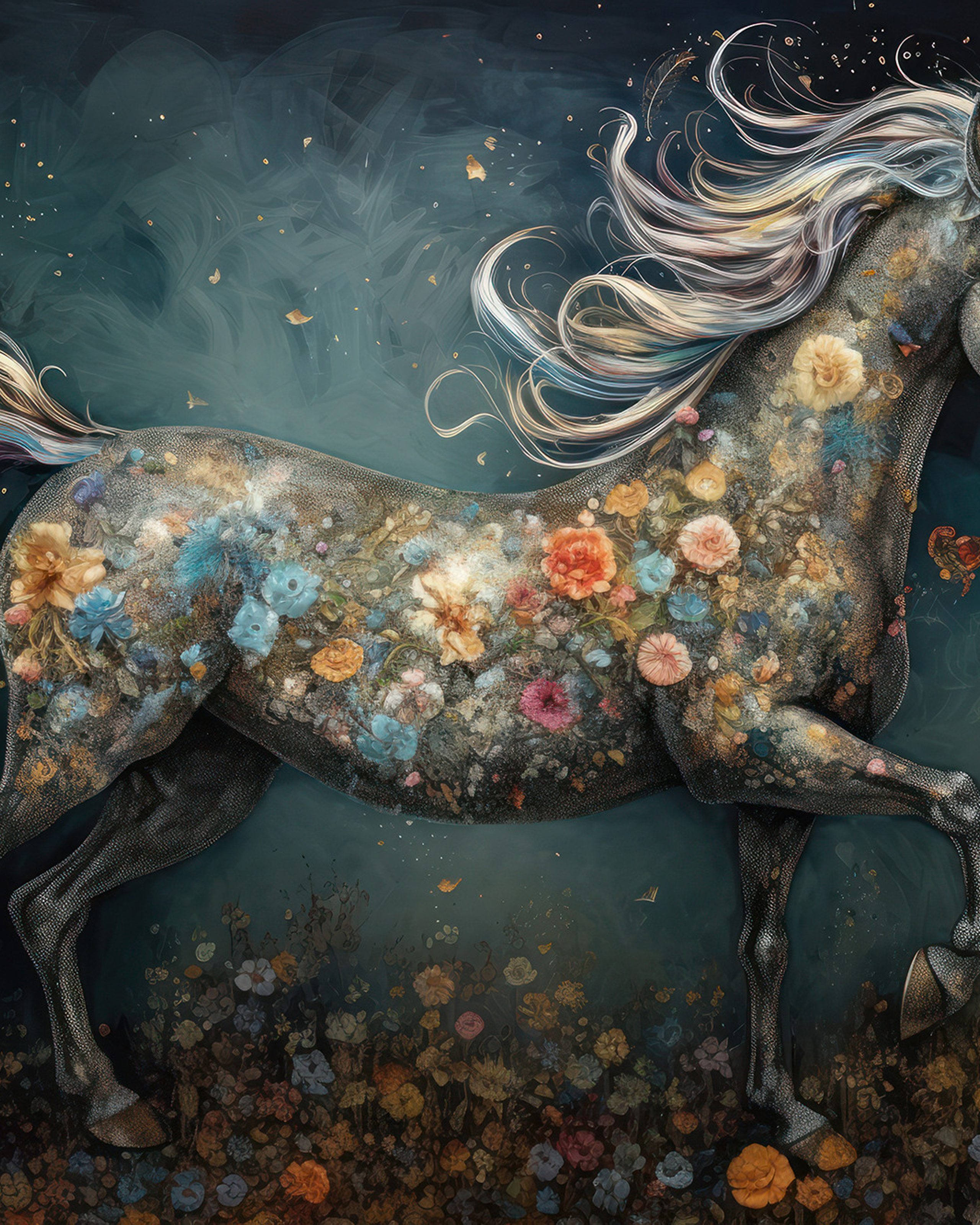 Dog. Artwork #33 from Collection “Sacred Animals” (1)