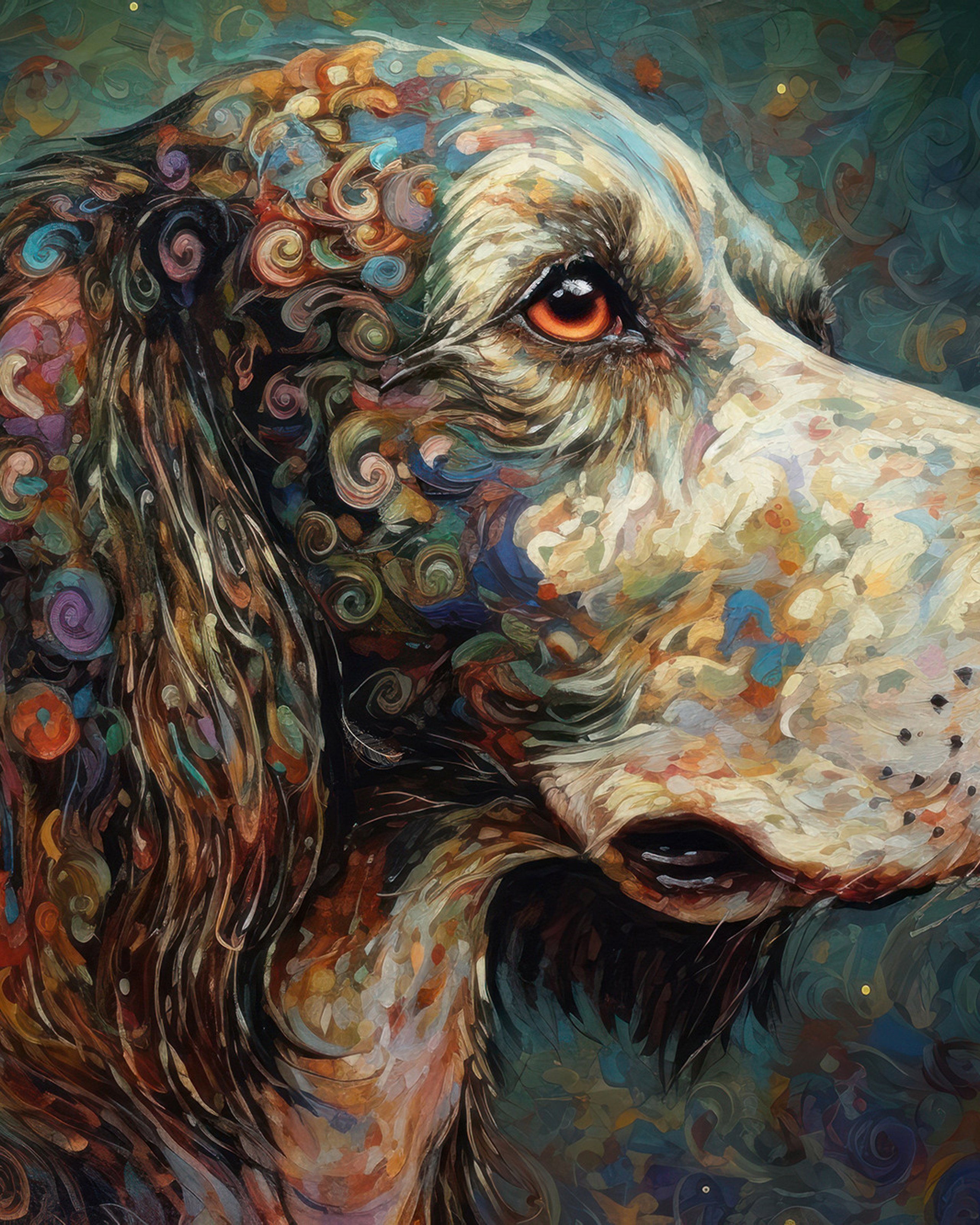 Wolf. Artwork #28 from Collection “Sacred Animals” (1)