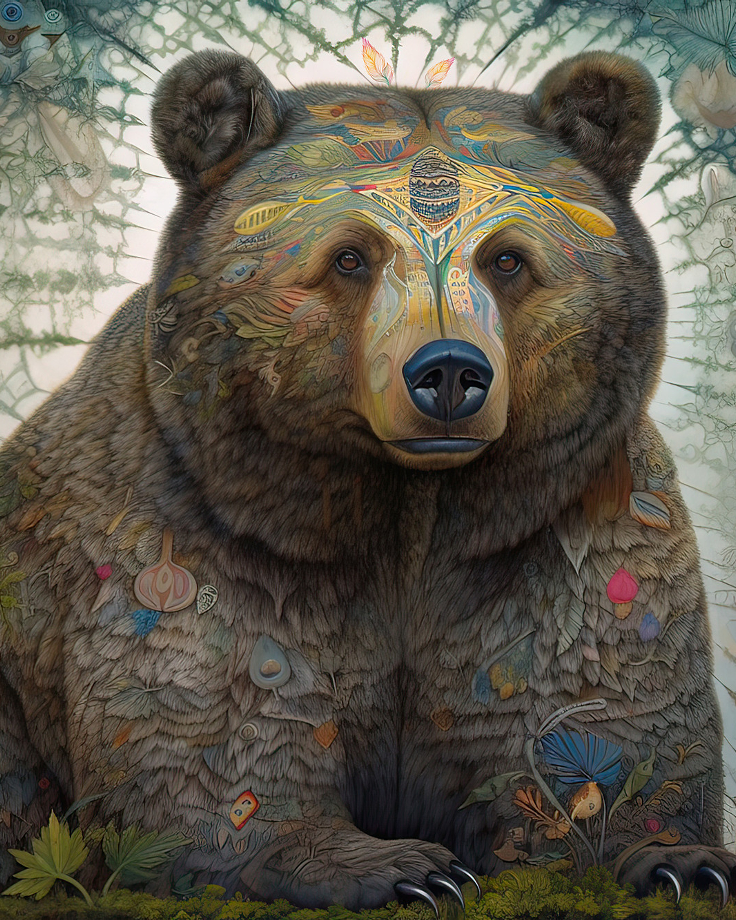 Phoenix. Artwork #4 from Collection “Sacred Animals” (1)