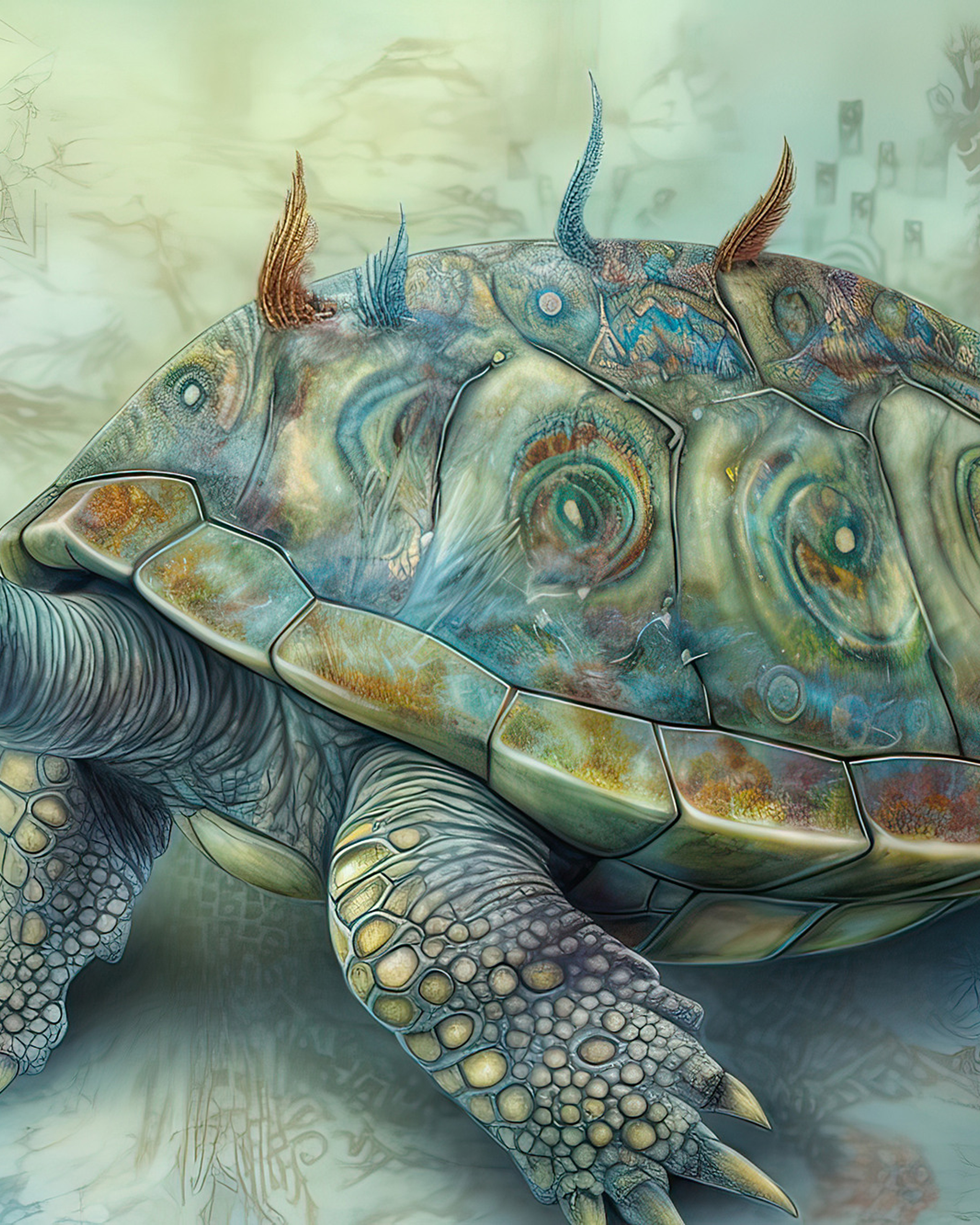 Parrot. Artwork #26 from Collection “Sacred Animals” (1)