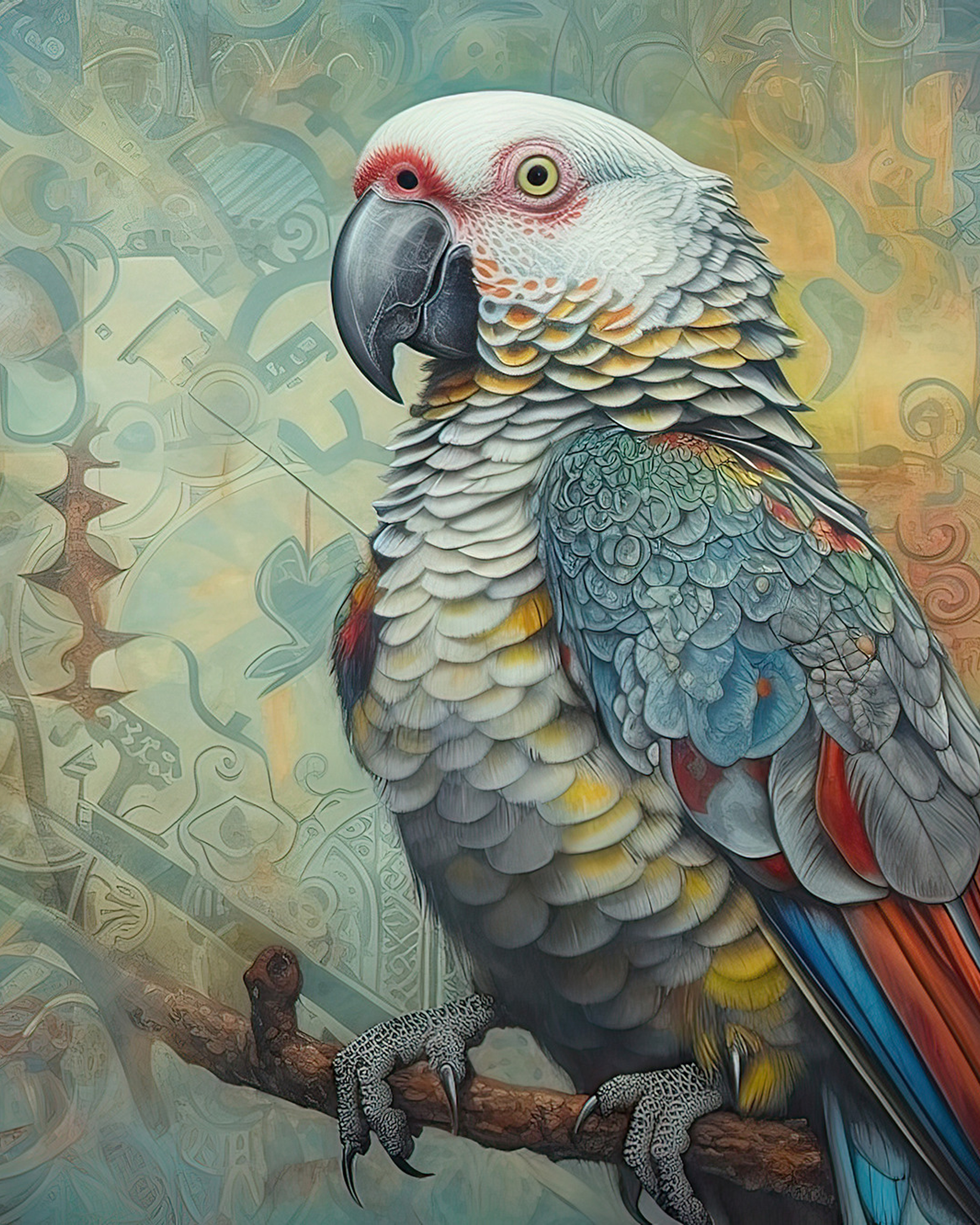 Cat. Artwork #25 from Collection “Sacred Animals” (1)