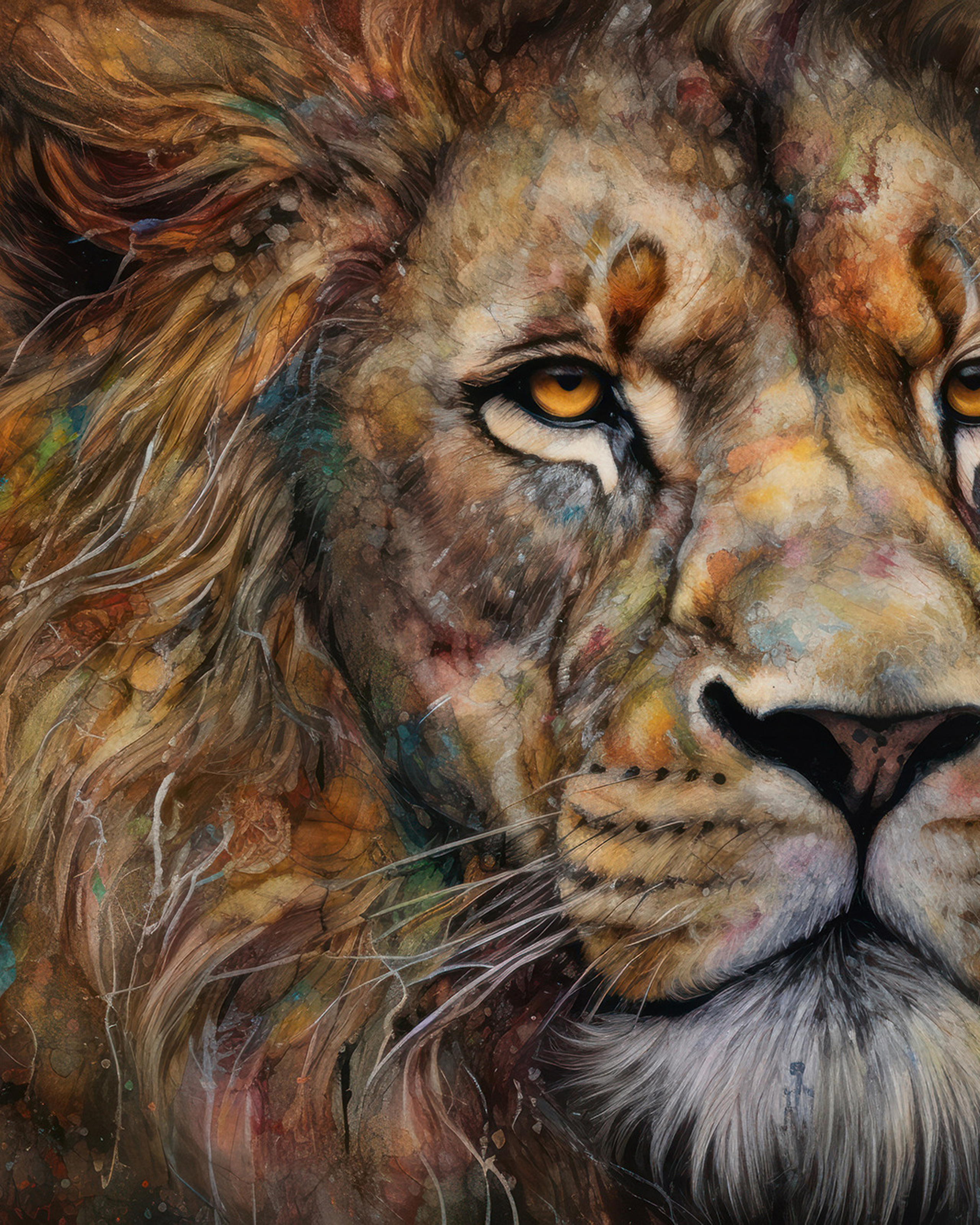 Unicorn. Artwork #34 from Collection “Sacred Animals” (1)