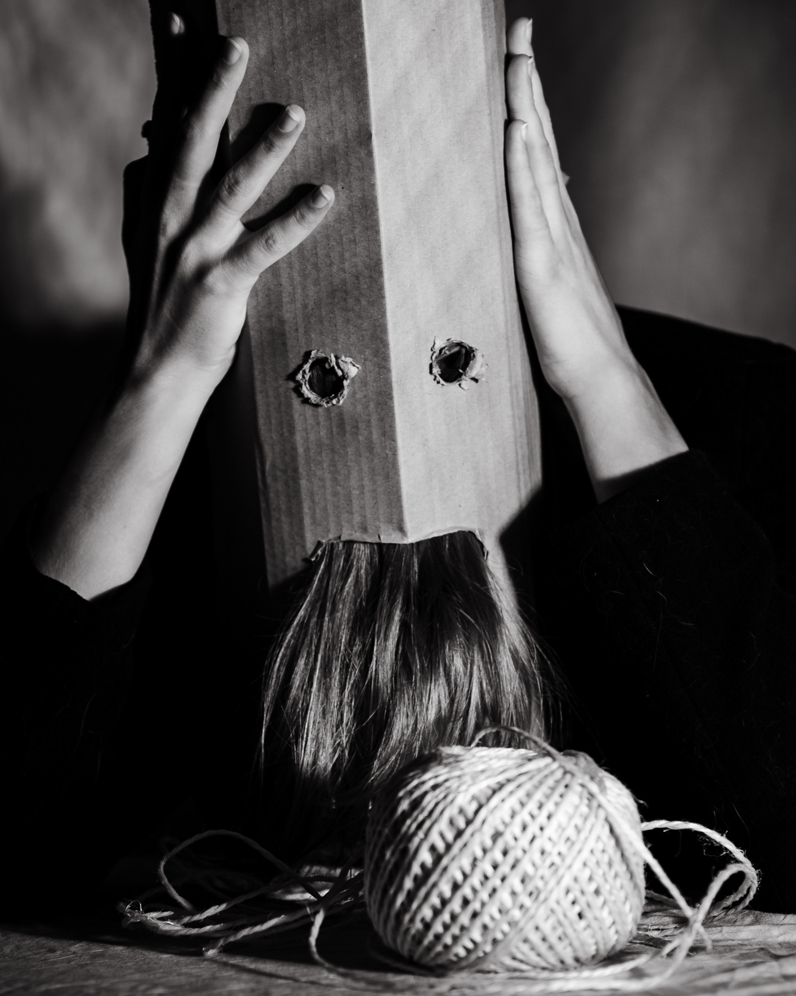 Cardboard head
