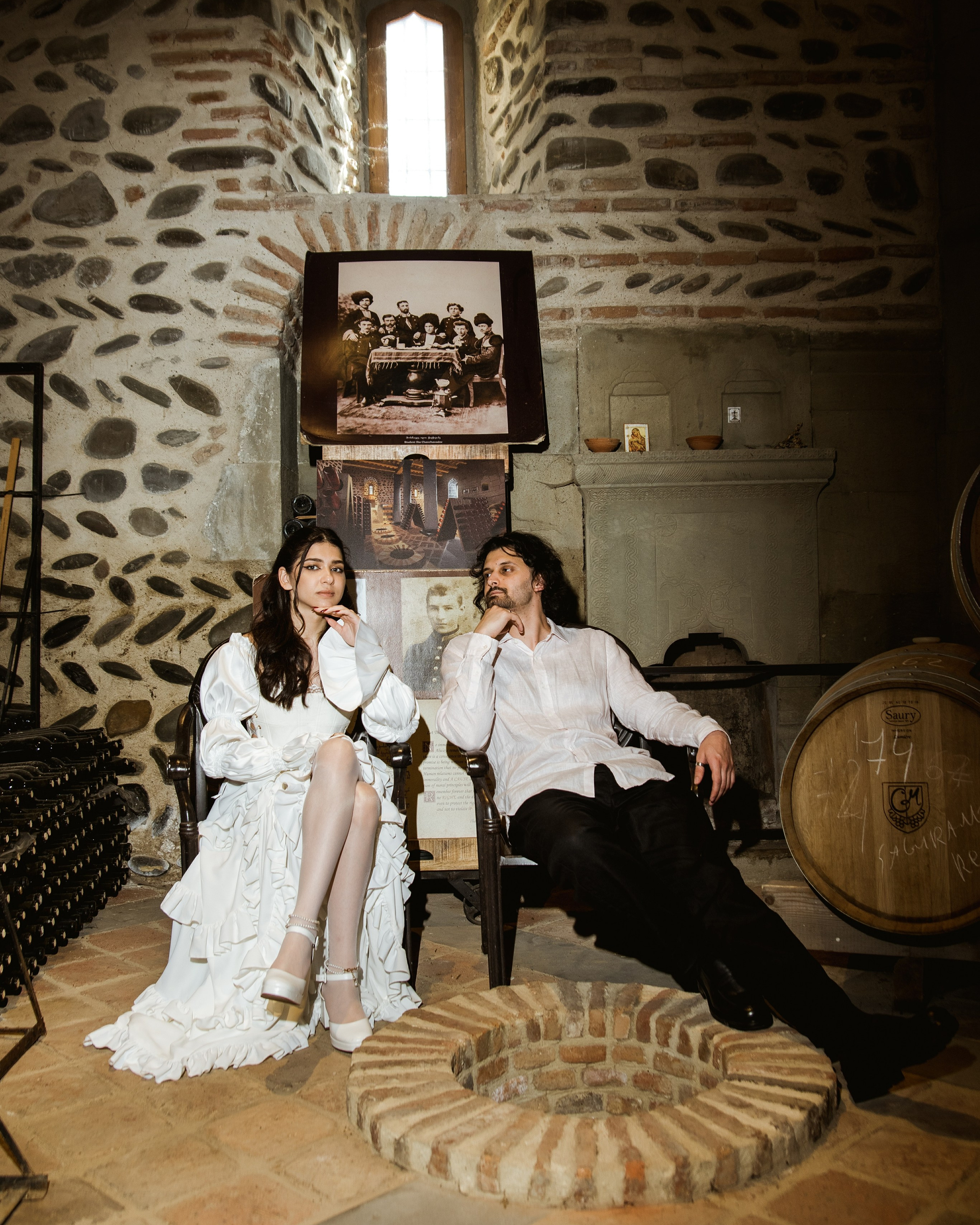 Свадебная пара из Грузии и Казахстана в Тбилиси