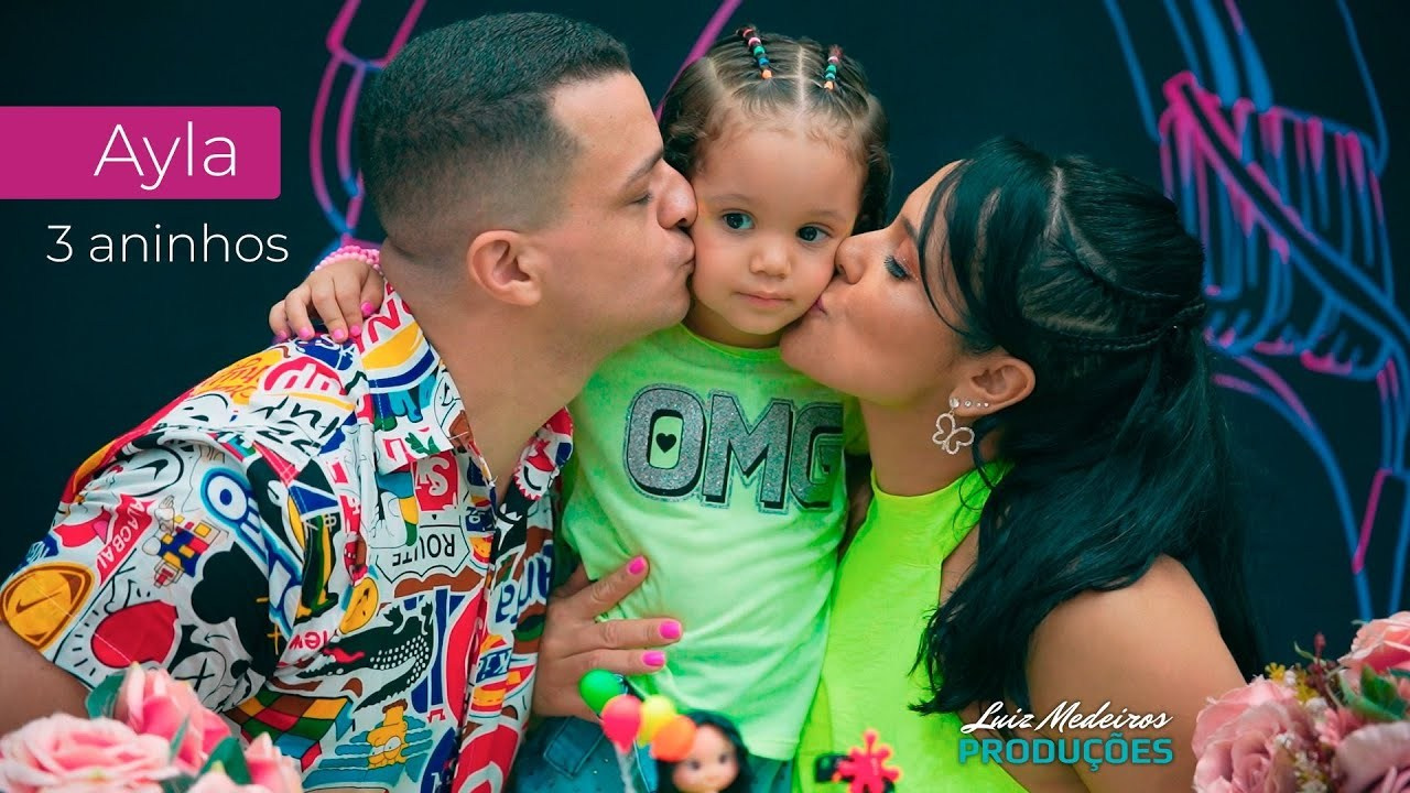 Ayla 3 anos. Luiz Medeiros Produções