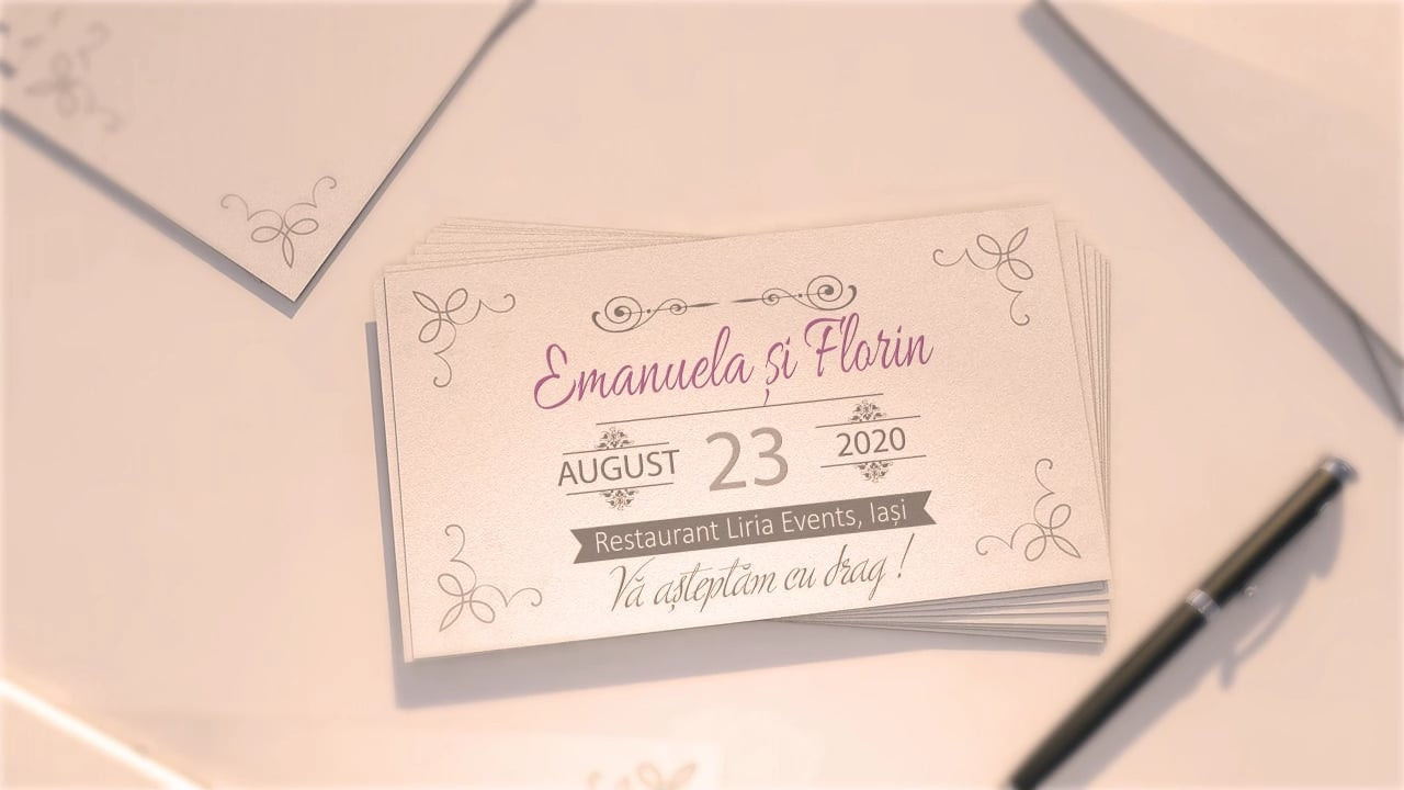 Videoinvitatie - Filmari 4K Iasi