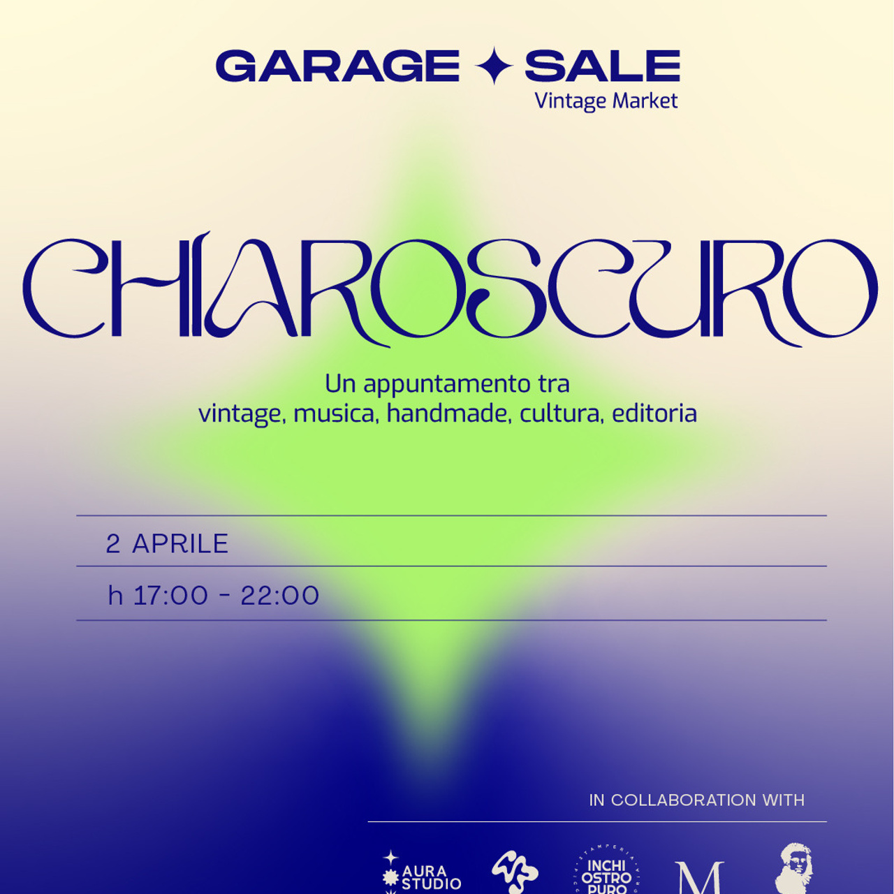 Garage Sale Visual Identity. Aura Studio / co-design space