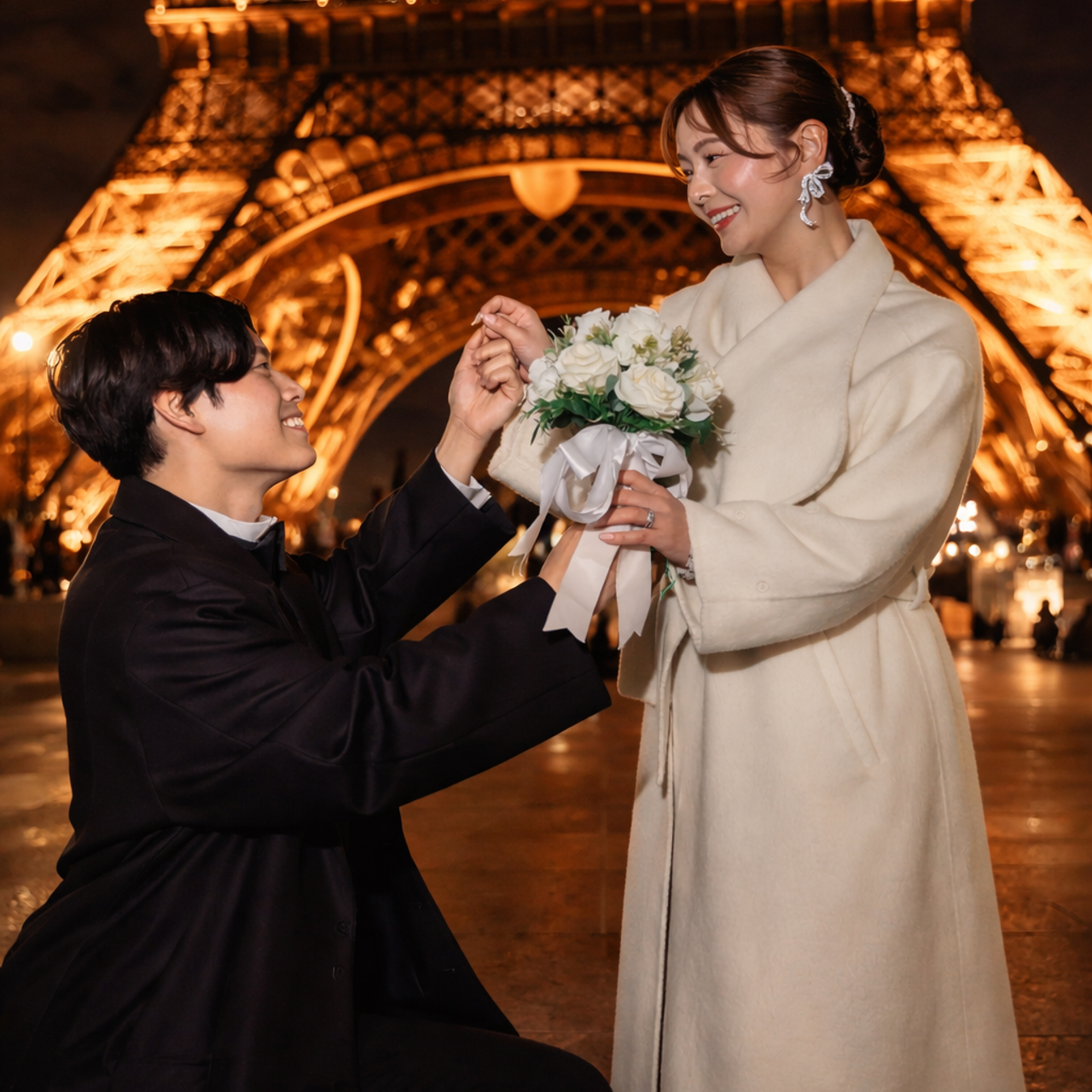 Night Photography in Paris: The Ultimate Luxury Experience for Couples & Proposals. Photographe à Paris