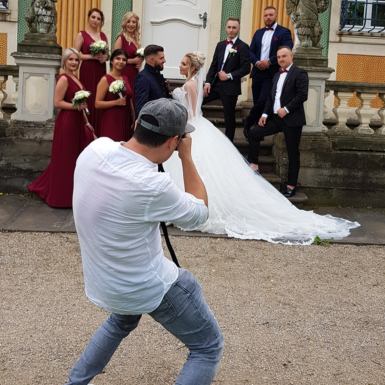 Hochzeitsfotograf bei der Arbeit – professionelle Hochzeitsfotografie in Karlsruhe