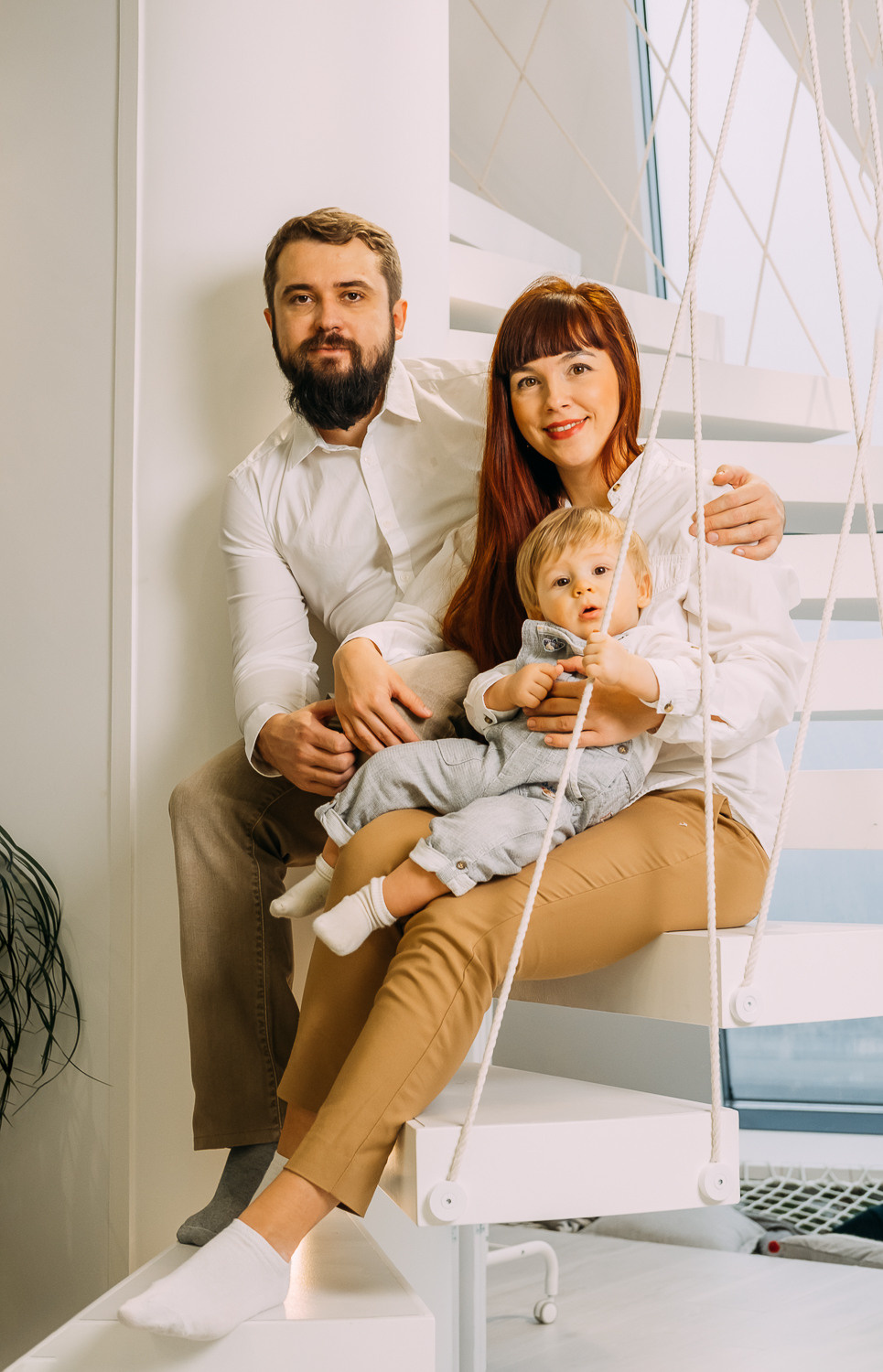 Где-то рядом с облаками. Новогодняя съемка Наташи, Тараса и их малыша. Сімейний і портретний фотограф у Києві Проценко Алла